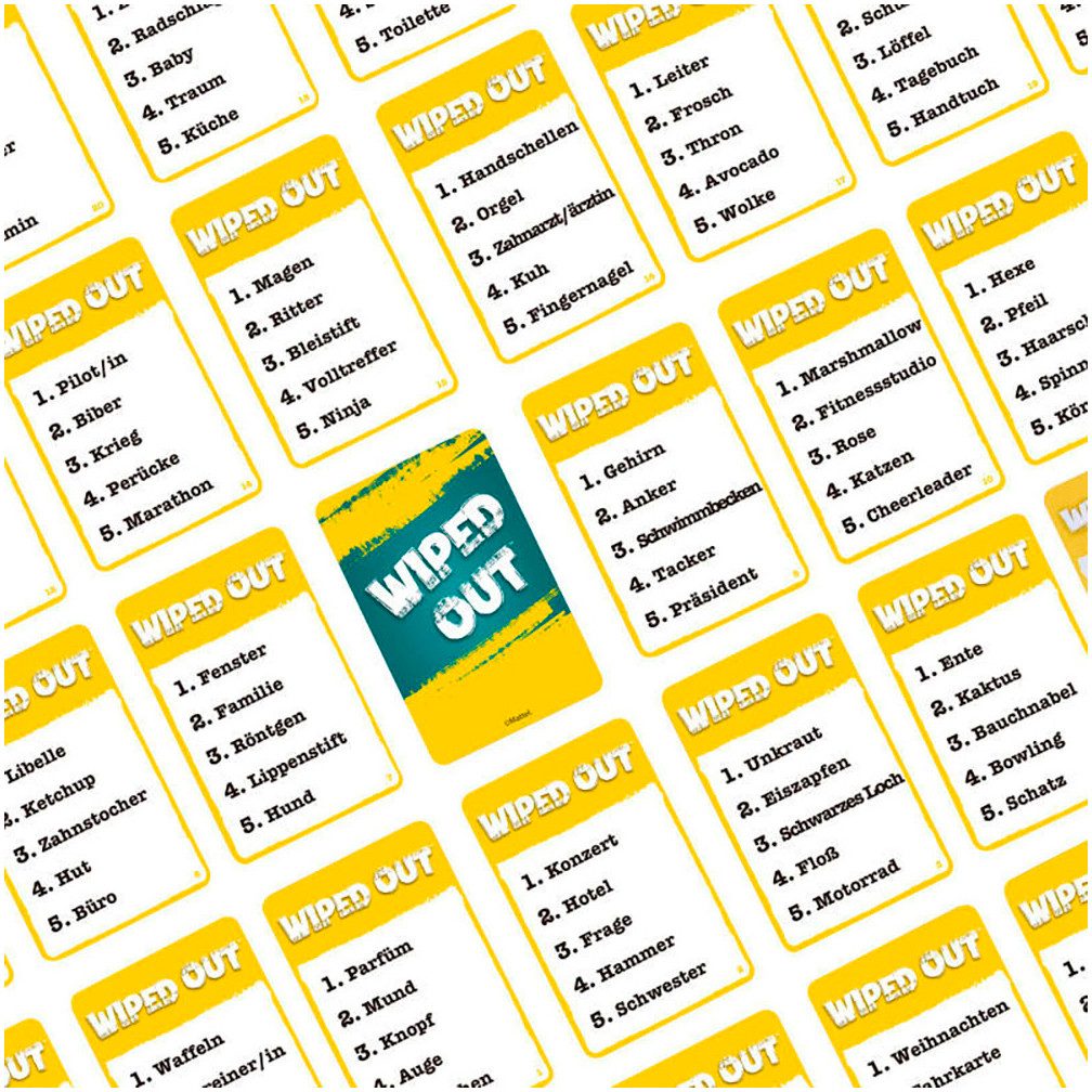 Mattel games Spiel Wiped Out (D), Erwachsenenspiel