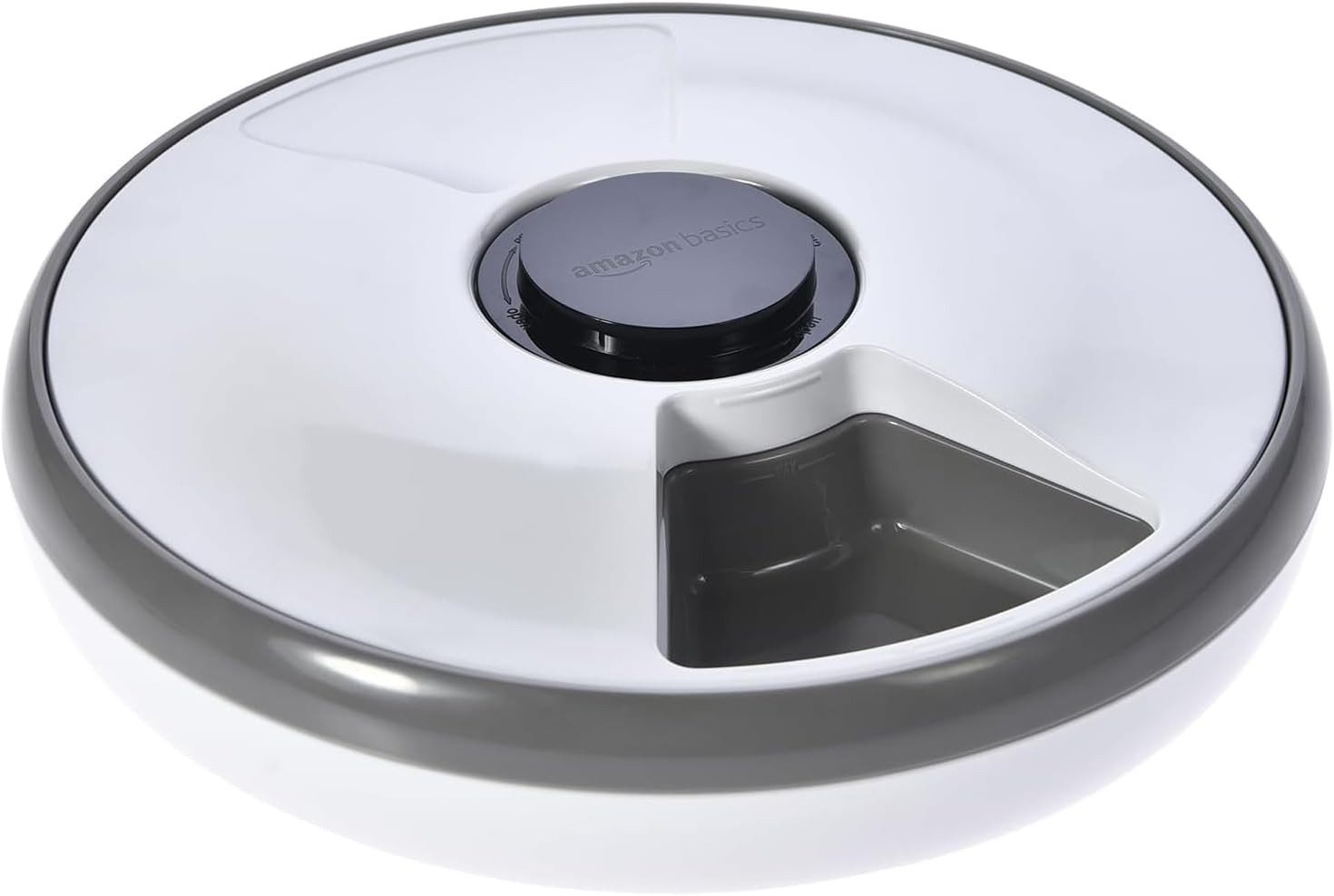 Amazon Basics Futterspender Automatischer Futterspender mit Kühlpack, 31.5 x 31.5 x 8.3 cm, weiß