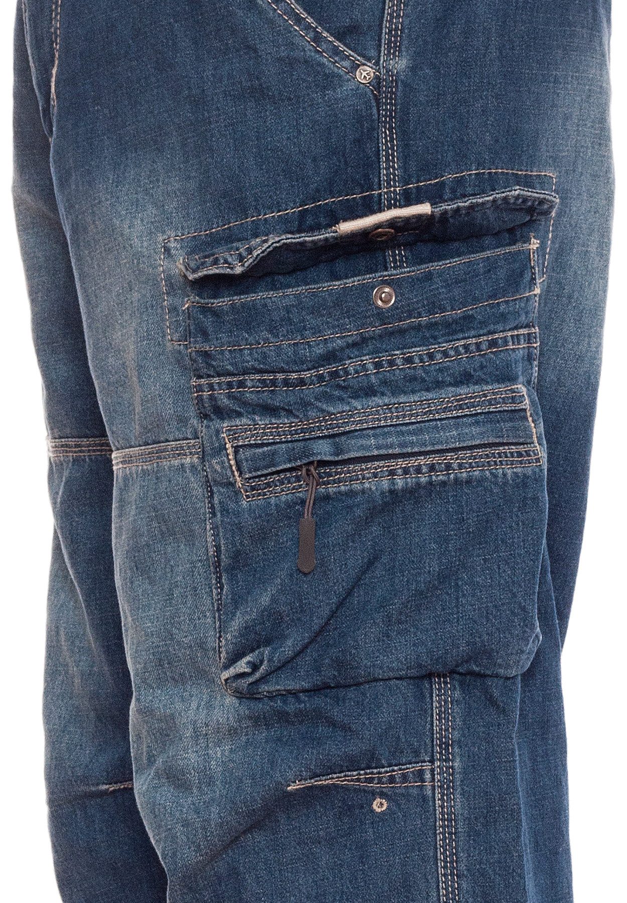 Jet Lag Cargojeans Safety B long mit weitem Bein und vielen verschließbaren Taschen – Bild 4 von 4