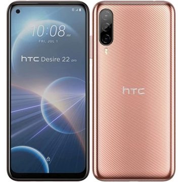 HTC Desire 22 Pro 5G 128 GB / 8 GB - Smartphone - gold Smartphone (6,6 Zoll, 128 GB Speicherplatz)