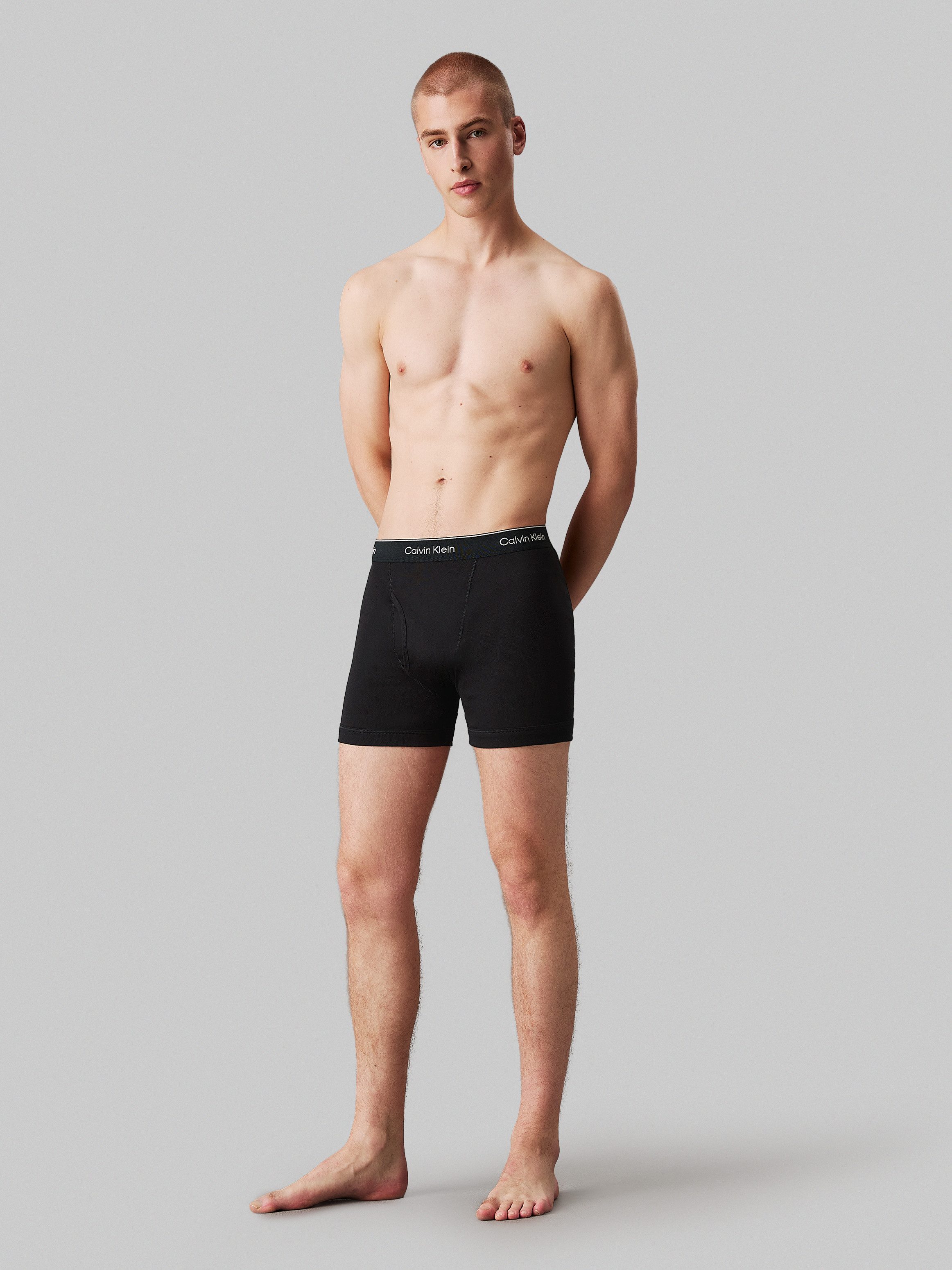 Calvin Klein Underwear Boxer BOXER BRIEF 3PK (Packung, 3er-Pack) mit Logo-Elastikbund (3 Stück) – Bild 4 von 5