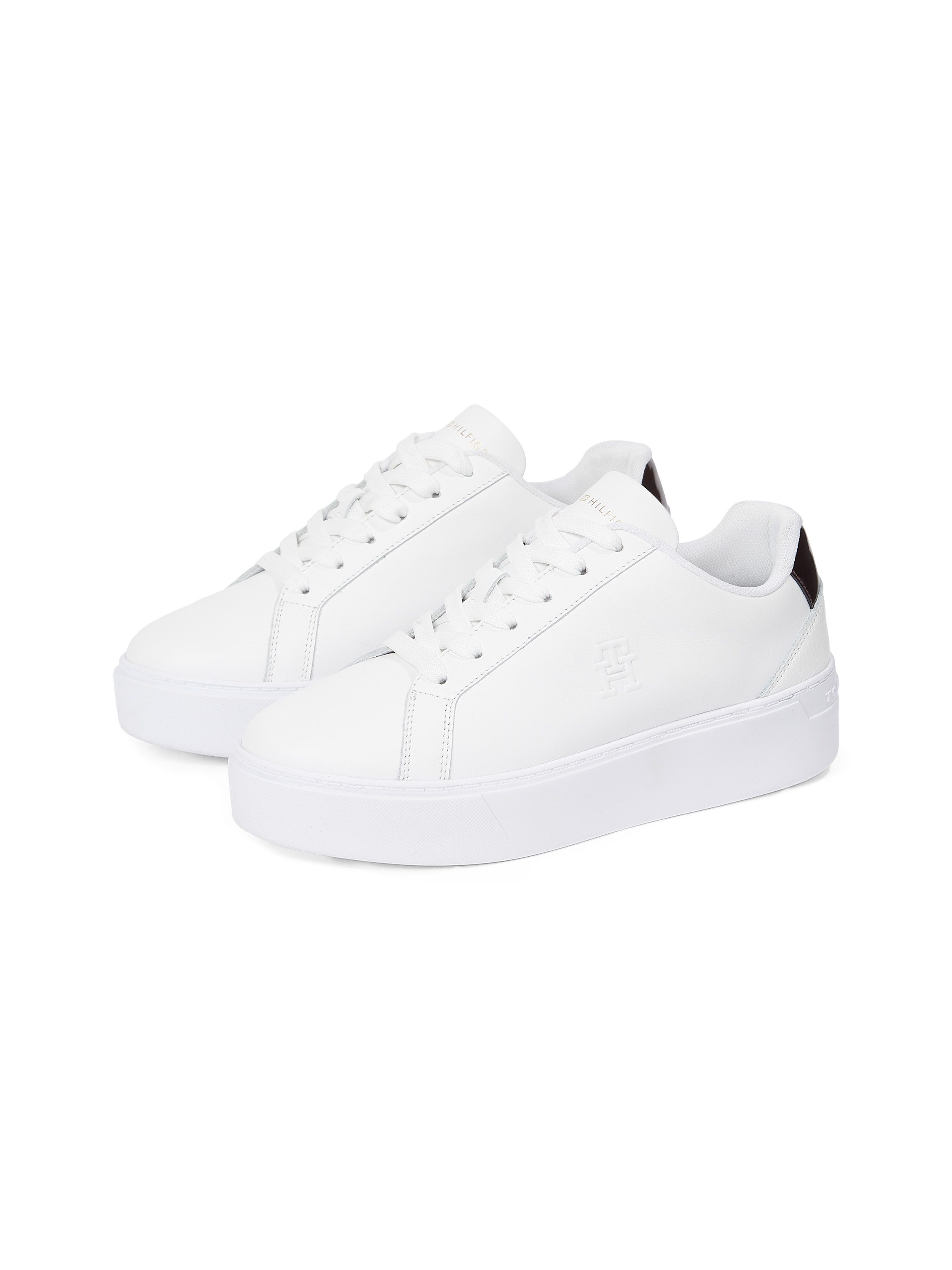 Tommy Hilfiger TH PLATFORM COURT SNEAKER Plateausneaker, Freizeitschuh, Hal günstig online kaufen