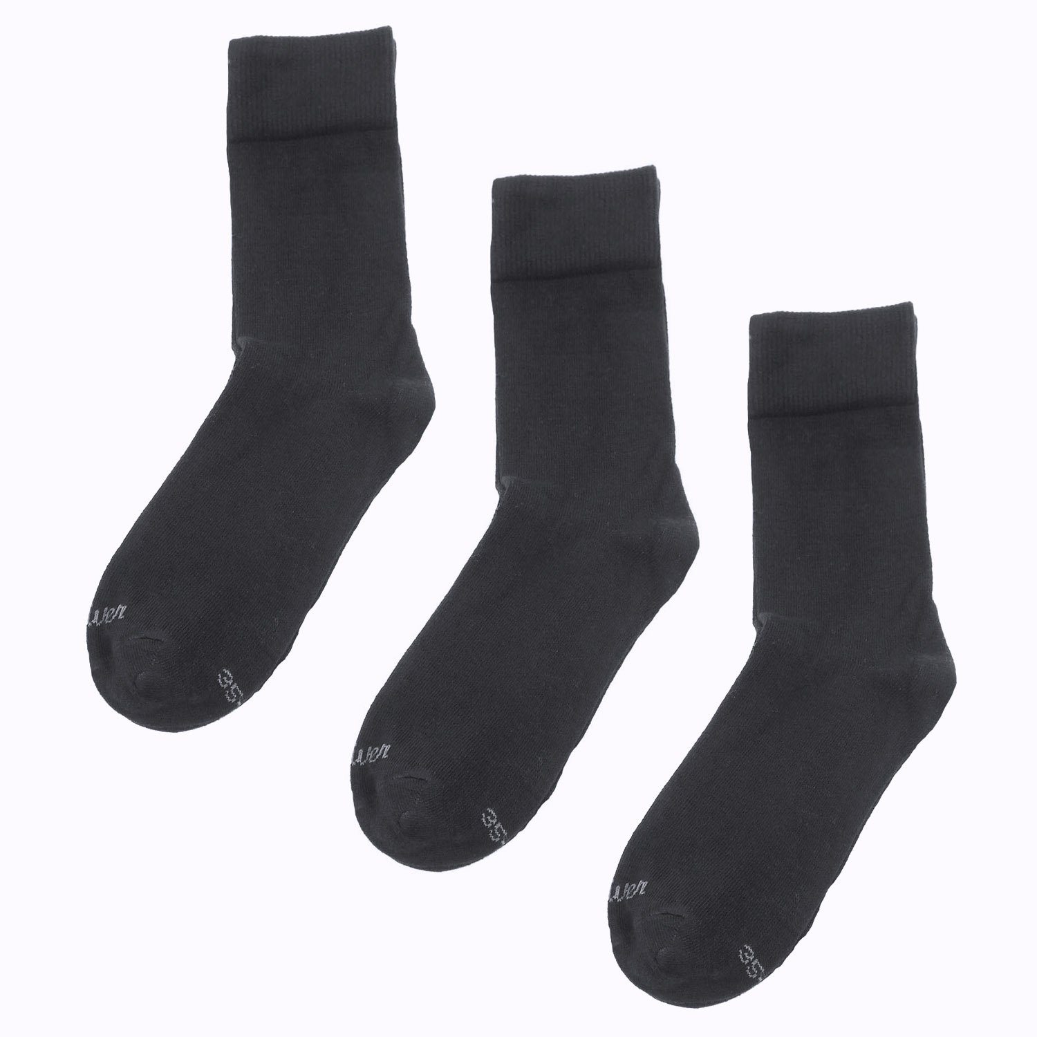 S20022 s.Oliver Socken Unisex-Socken robuste Damen black 3-Paar, (Packung, Herren 05 Paar) 3 Langsocken &