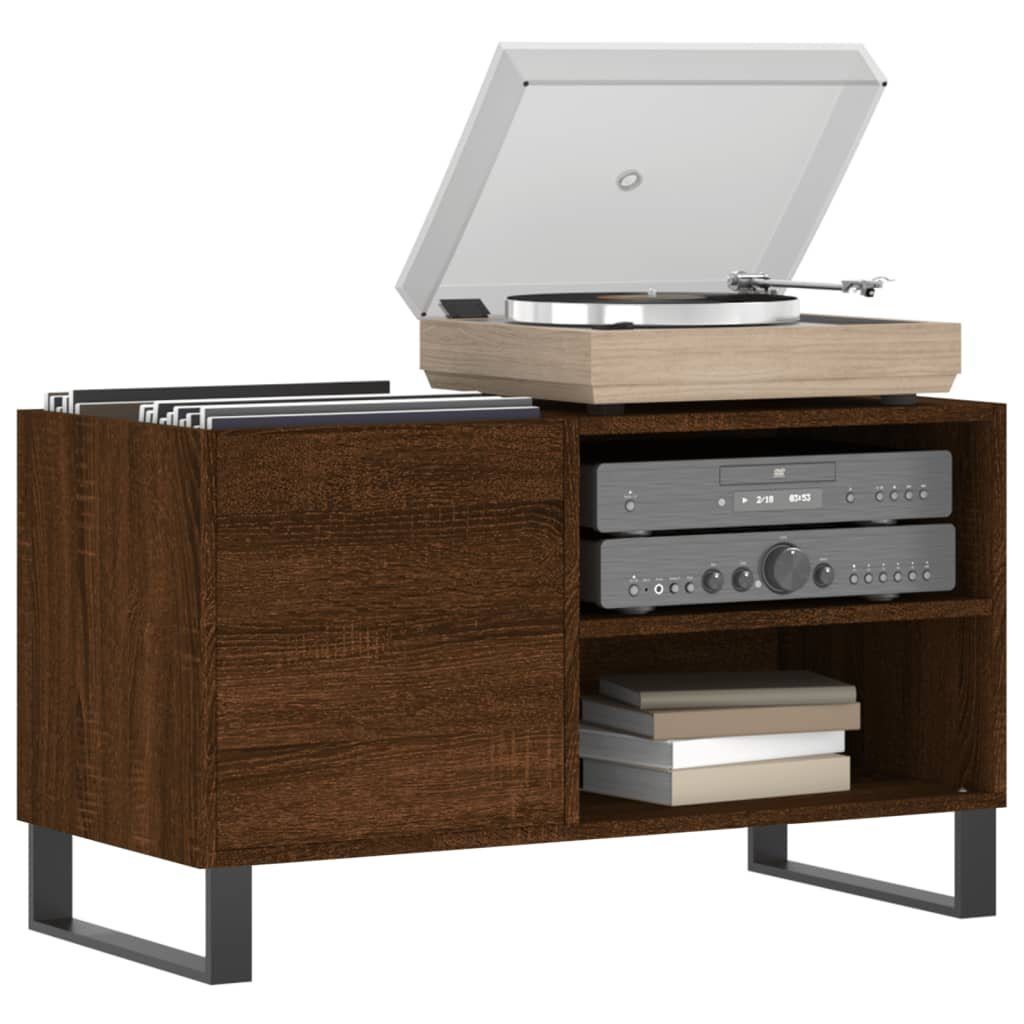 vidaXL Media-Regal Plattenschrank Braun Eichen-Optik 85x38x48 günstig online kaufen