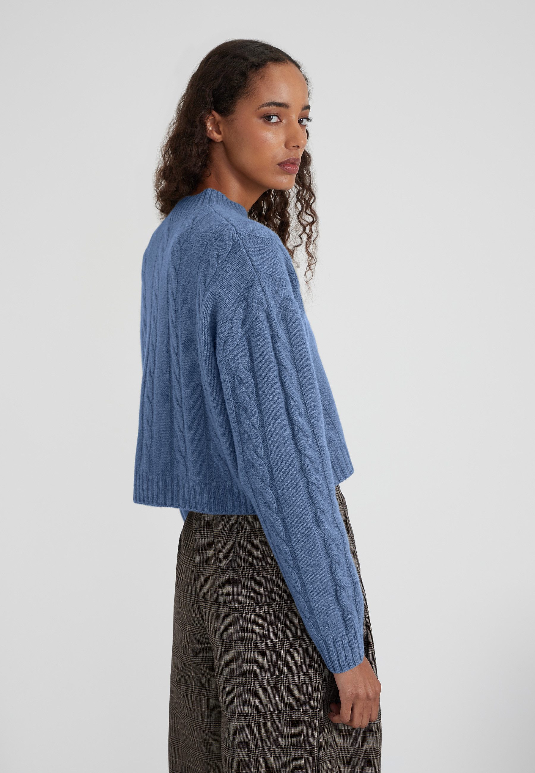 Style Republic Rollkragenpullover Merino- Kaschmir Gemisch OVERSIZED KURZER