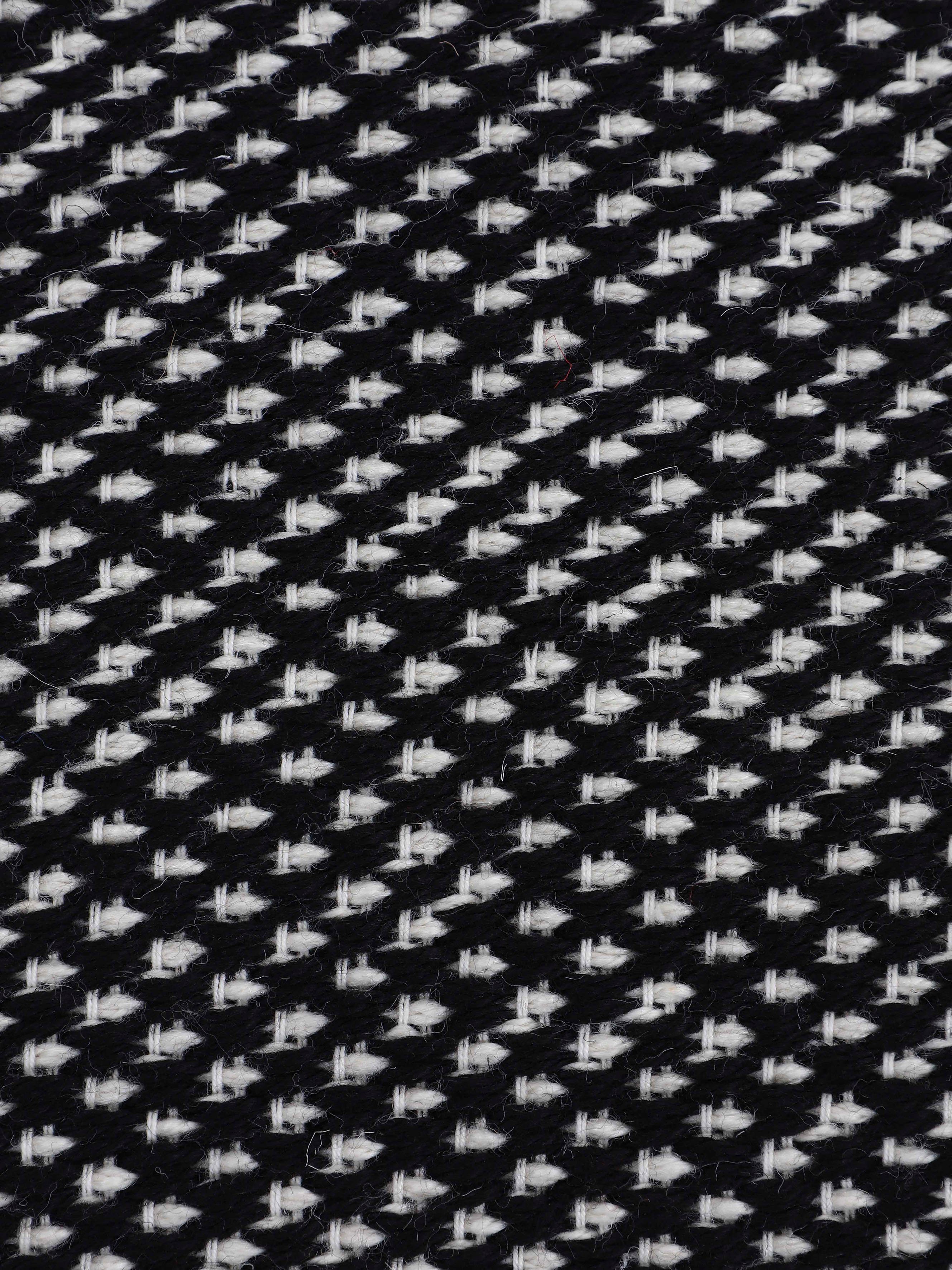 Teppich Frida Flachgewebe, Material 100% (PET), rechteckig, recyceltem Höhe: carpetfine, Wendeteppich, Sisal mm, 7 schwarz 205, Optik