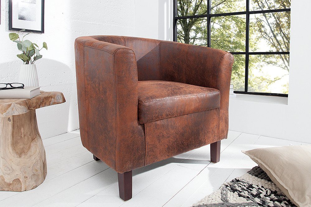 riess-ambiente Cocktailsessel HEMINGWAY whisky braun / günstig online kaufen