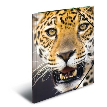 HERMA Organisationsmappe Sammelmappe DIN A3 Kunststoff Tiere Leopard