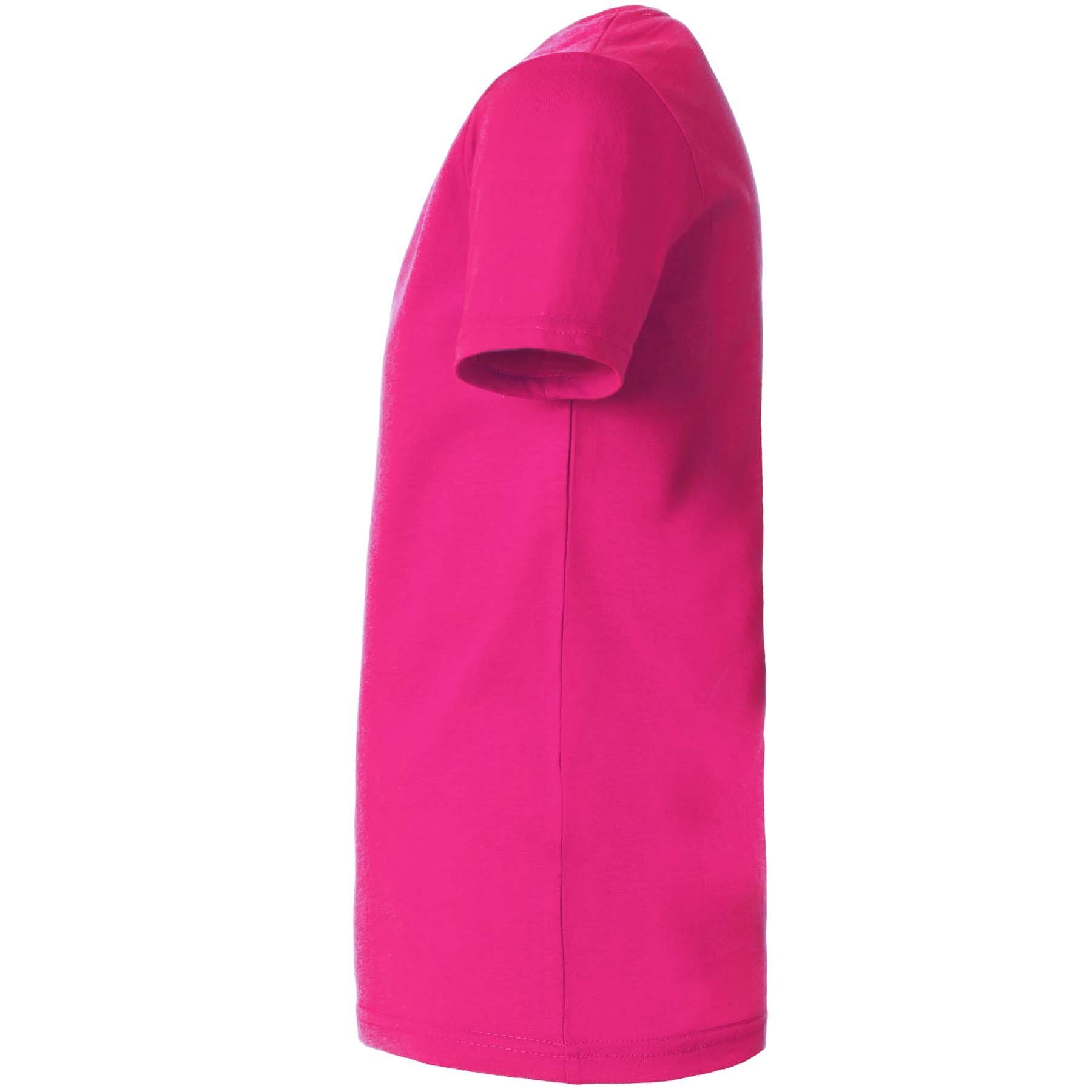 dressforfun T-Shirt Kurzarmtop, Für viele Outfits & Auftritte, Rundhals mit (Freizeitoberteil, Konfektionsgröße XXL in pink) Einfarbiges T-Shirt für Männer, Fes – Bild 5 von 5