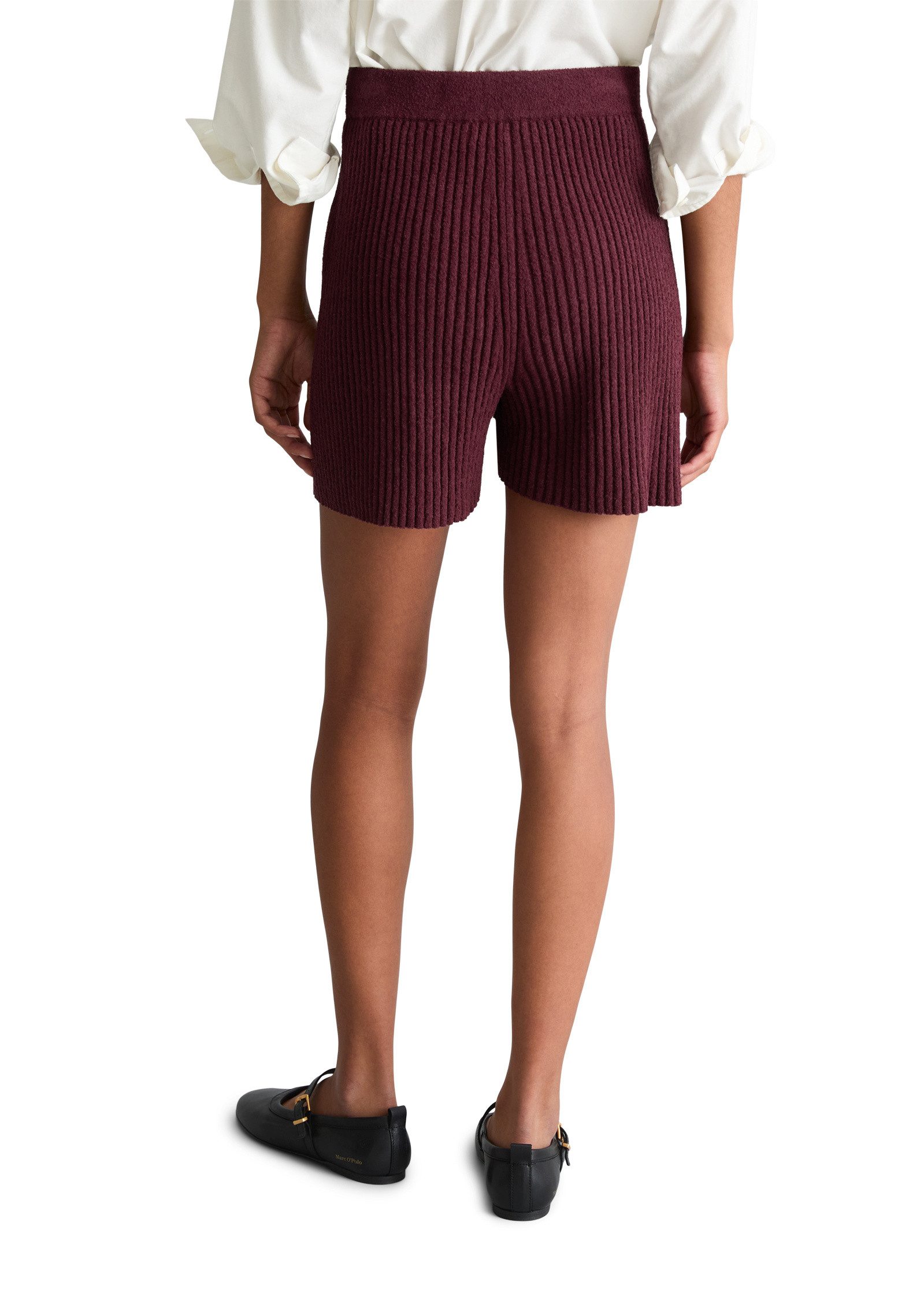 Marc O'Polo DENIM Shorts aus geripptem Organic Cotton-Mix