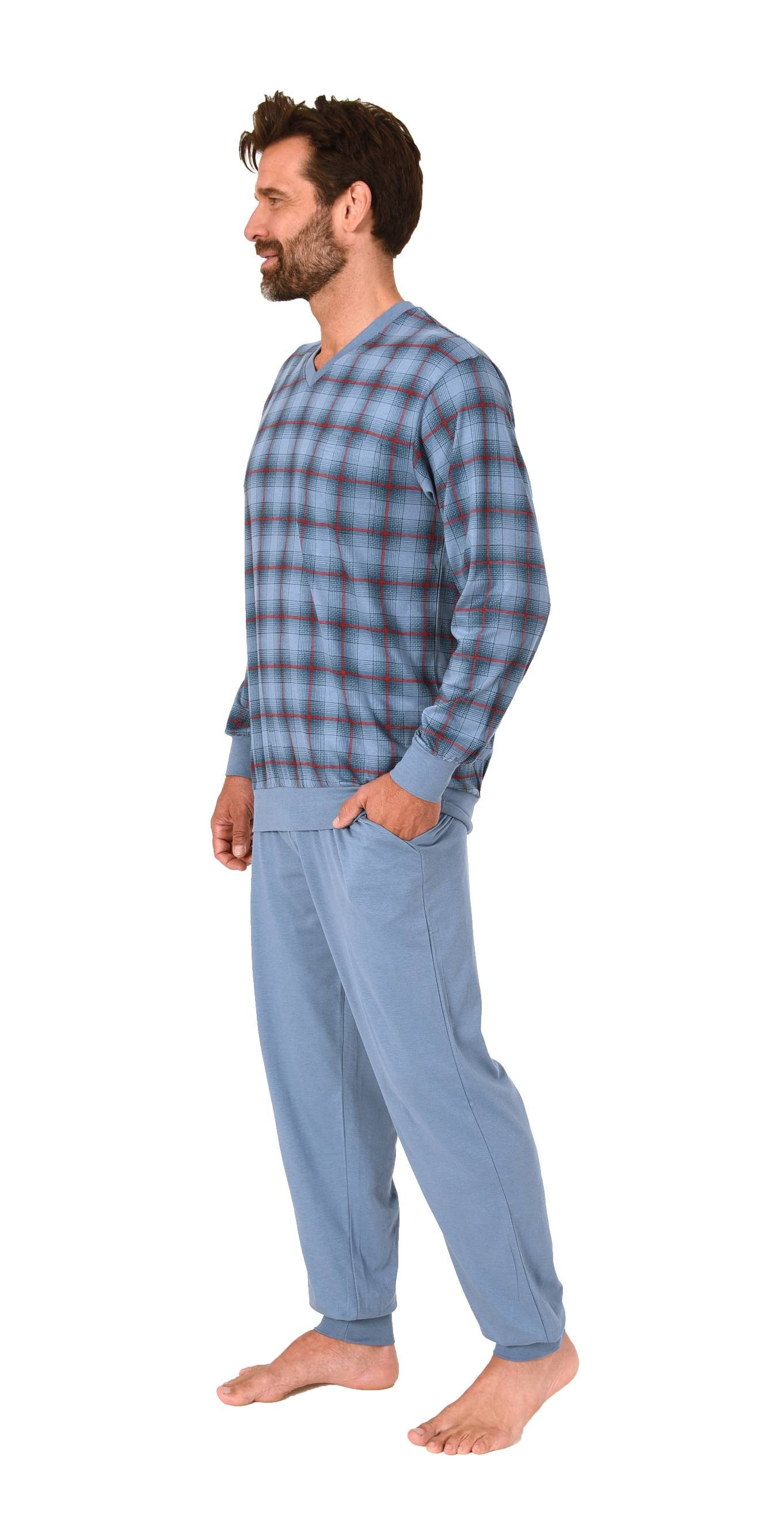 Normann Pyjama Normann Herren Langarm Schlafanzug günstig online kaufen