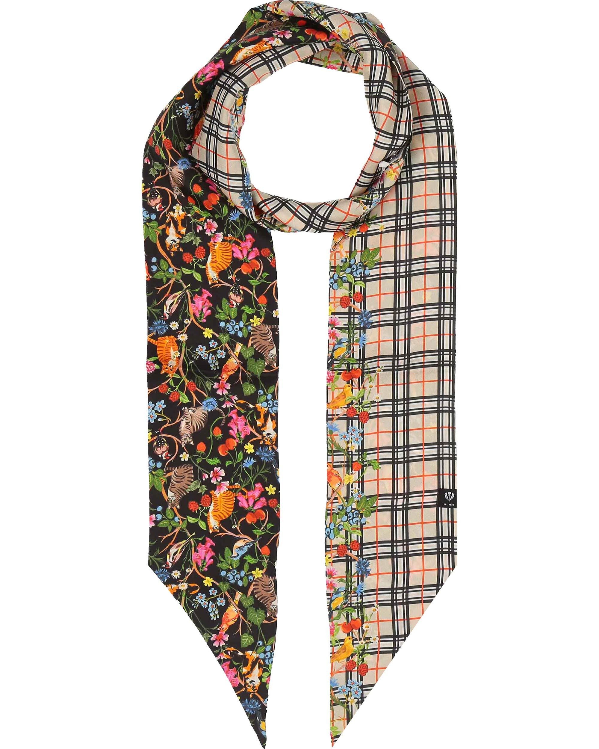 Fraas Modeschal Twilly aus Seide mit FRAAS Plaid Karo und Tier-Print, (keine)