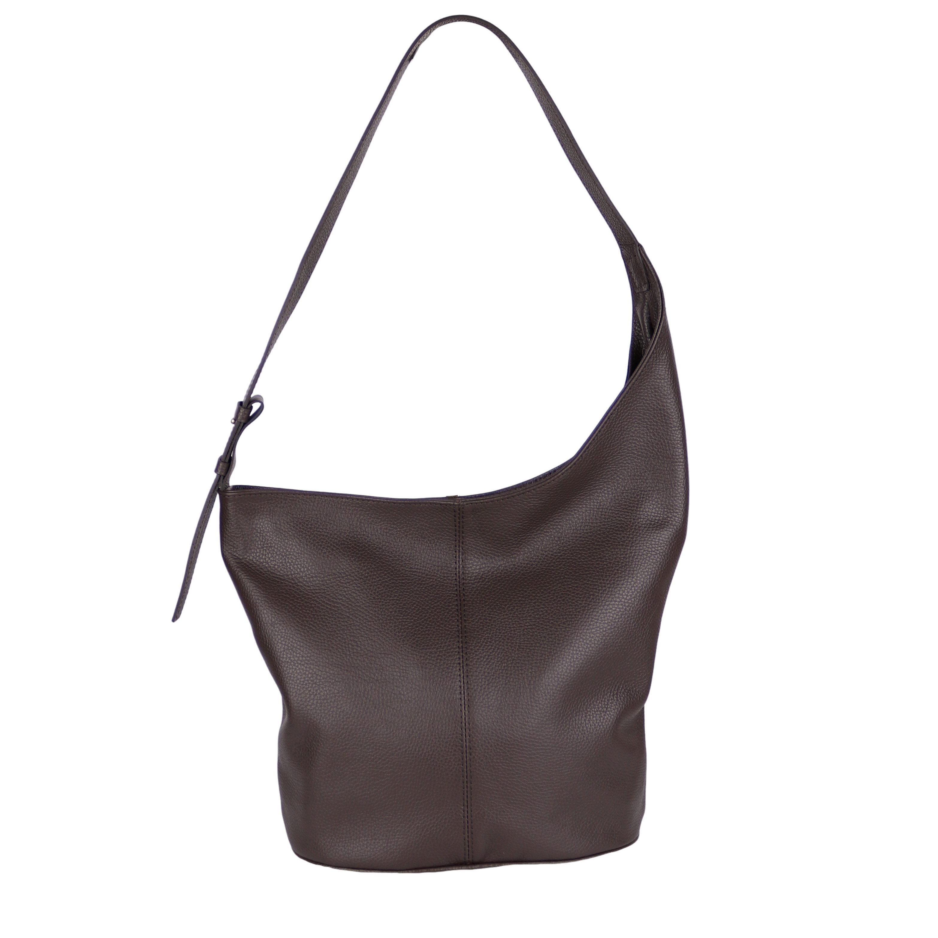 MIRROSI Shopper Aus Echtleder; Made in Itlay Beuteltasche, Tragetasche (35x30x15cm) mit viel Stauraum