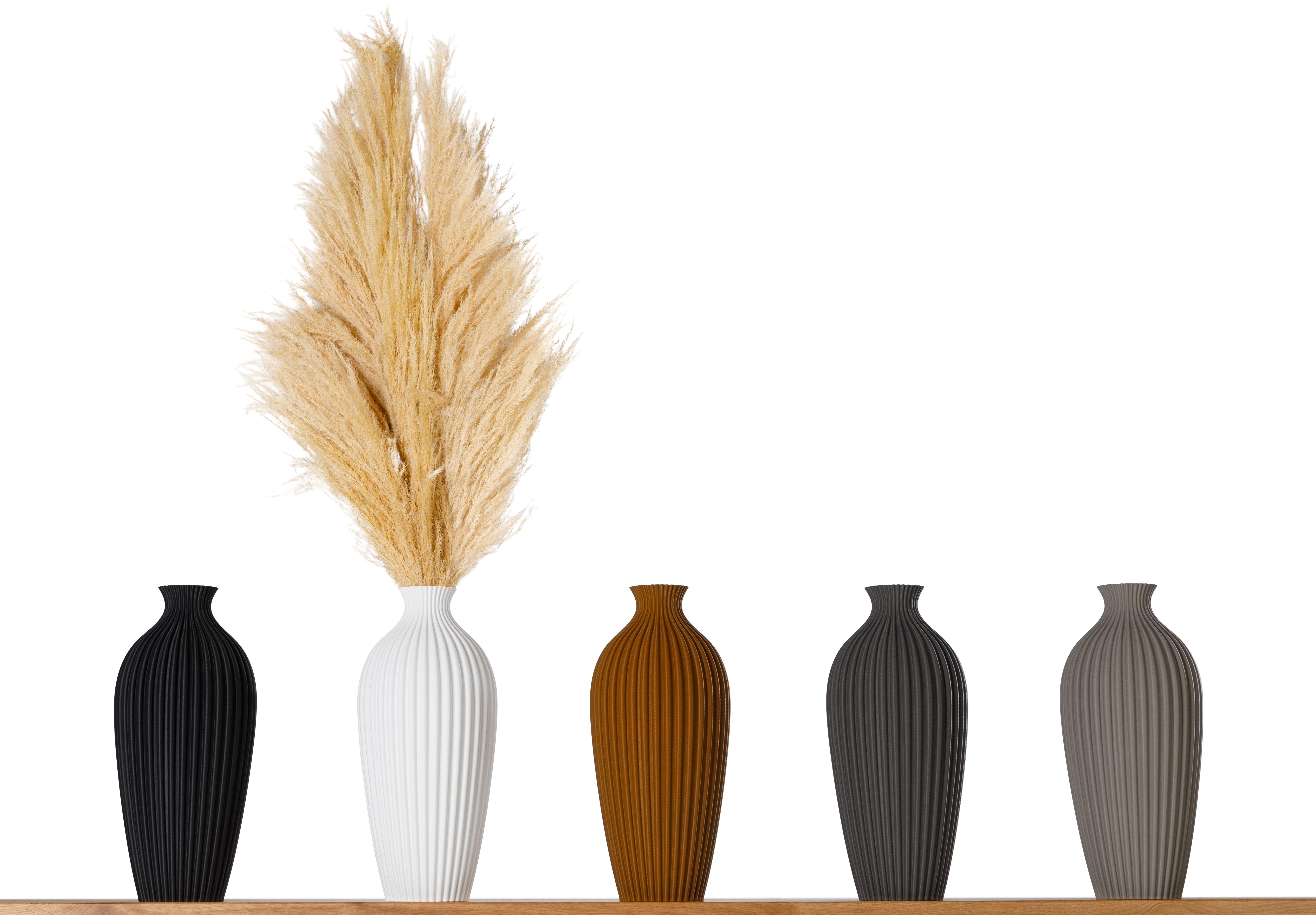 3D Vase Dekovase Saskia XL 38cm Nachhaltige Deko Vase Pampasgras Trockenblu günstig online kaufen