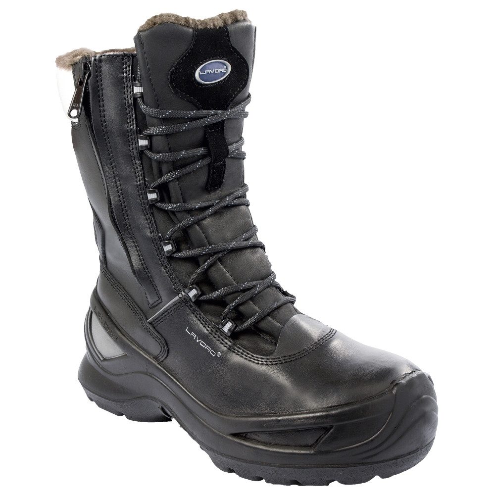 NORDMEER Winterschnürstiefel W12 LAVORO® Schwarz EN ISO 20345:2011 S Stiefel