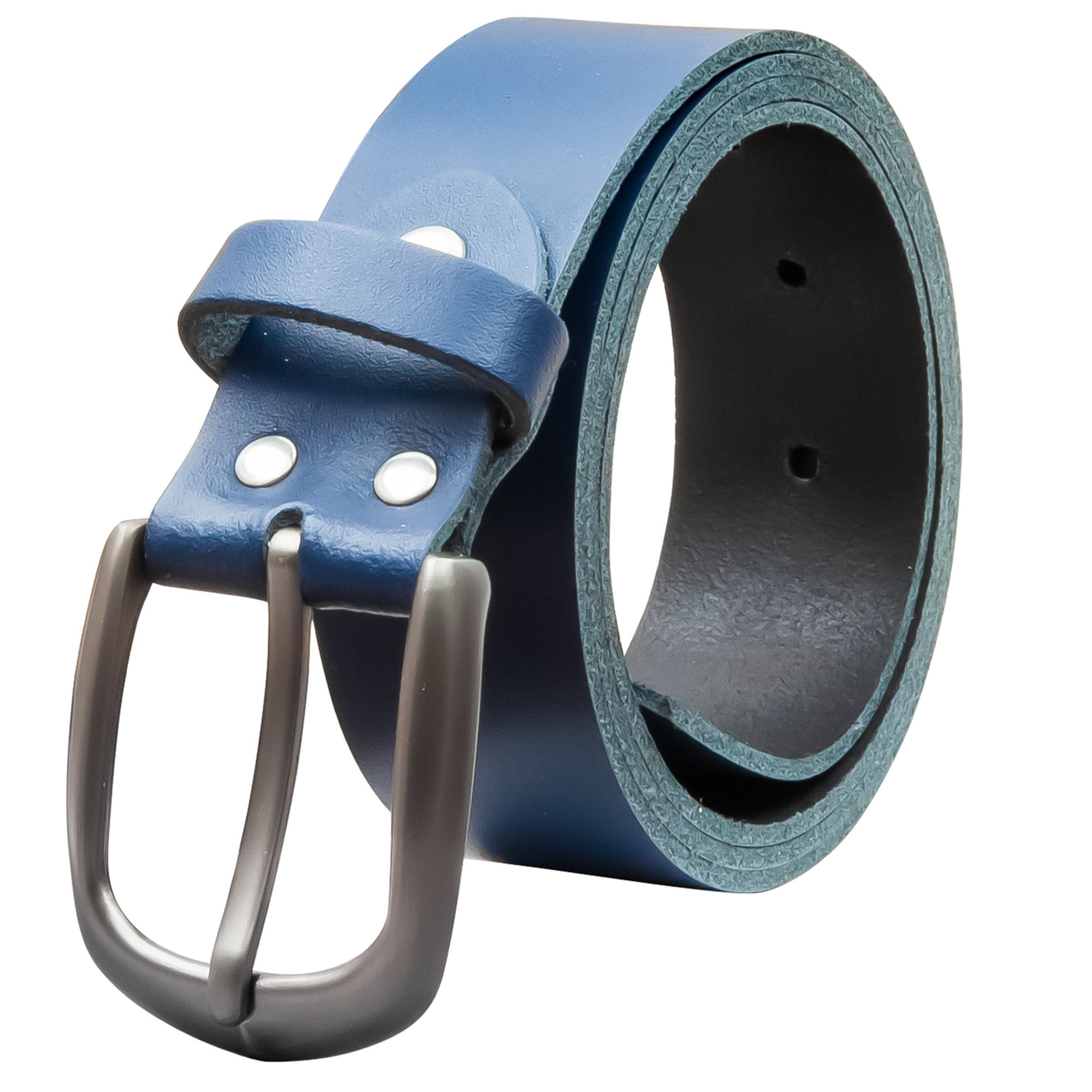 COLOGNEBELT Ledergürtel OM417-SL-Dunkelblau MADE IN GERMANY, Dunkelblau Kür günstig online kaufen