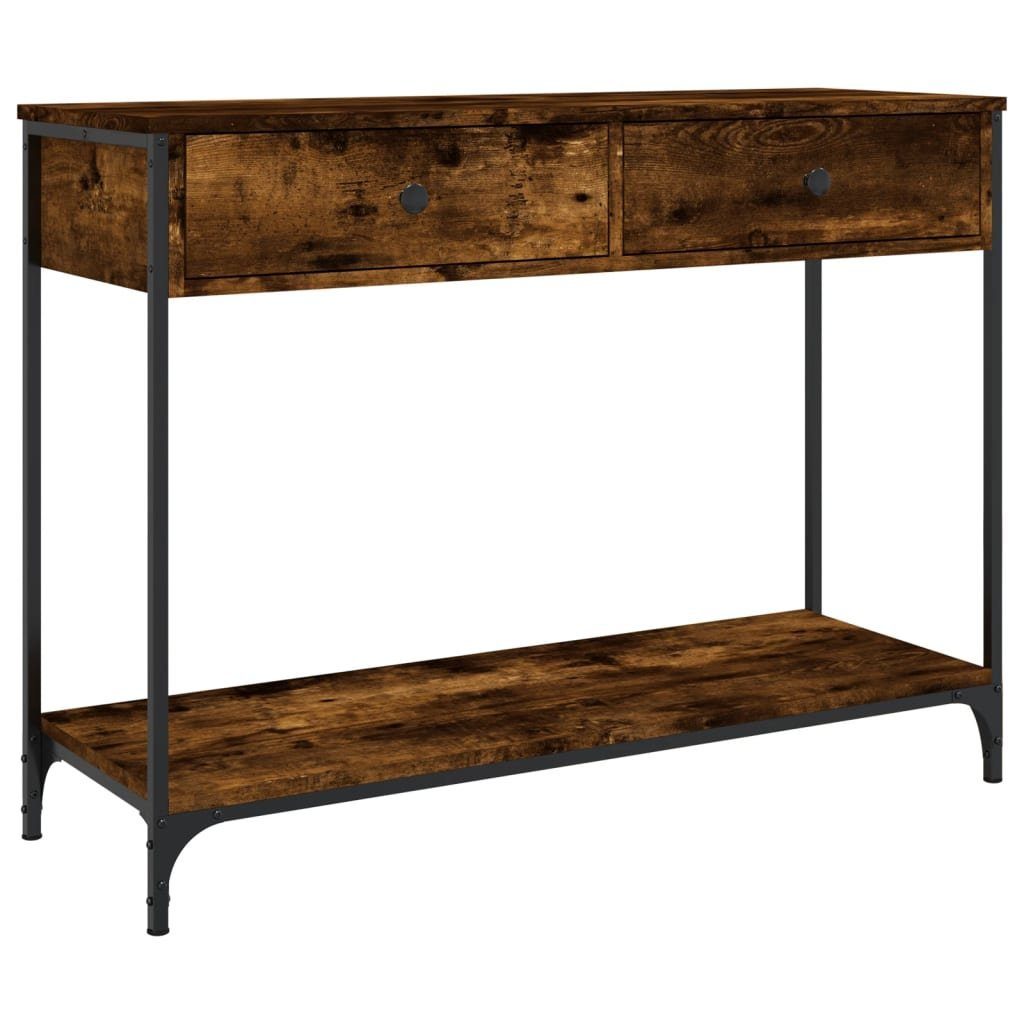 vidaXL Beistelltisch Konsolentisch Räuchereiche 100x34,5x75 cm günstig online kaufen