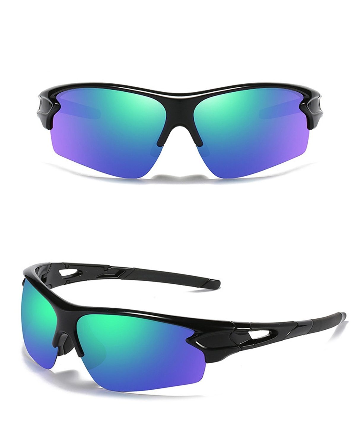 Die Sterne Motorradbrille Selbstverändernde Radsport-Sonnenbrille für Damen und Herren schwarze Farbe