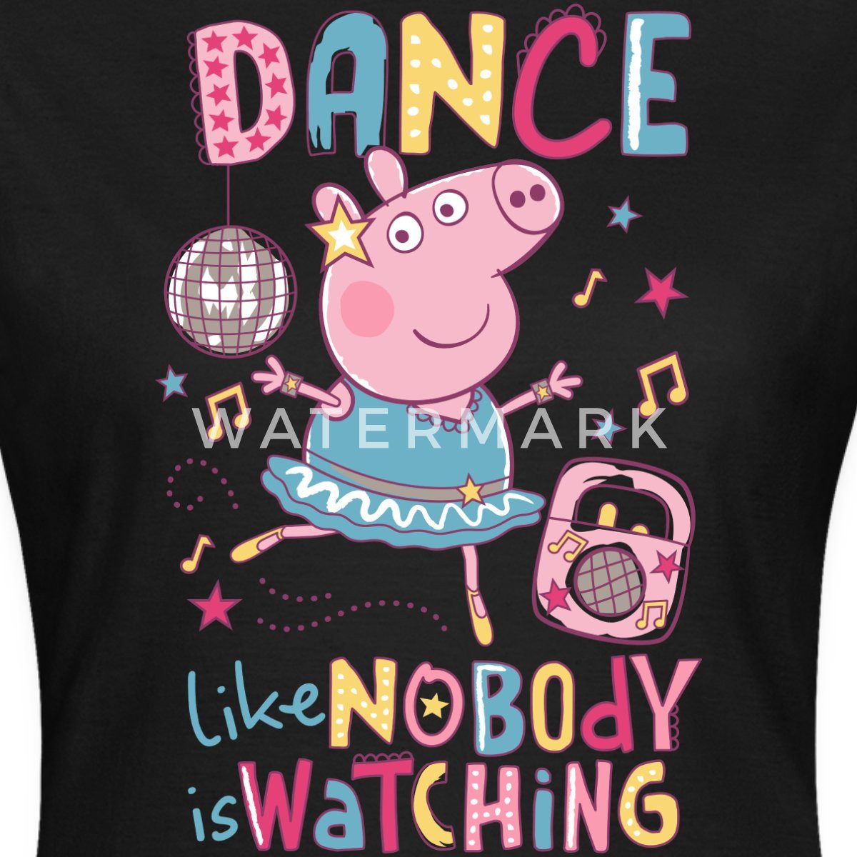 Spreadshirt T-Shirt Peppa Wutz Dancing Queen günstig online kaufen