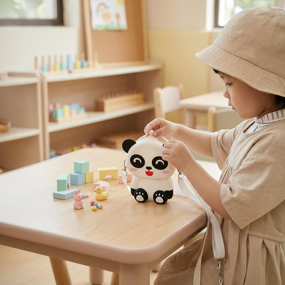 OGI MOGI TOYS Kindergartentasche Ogi Mogi Panda Kinder-Umhängetasche – Leicht & verspielt