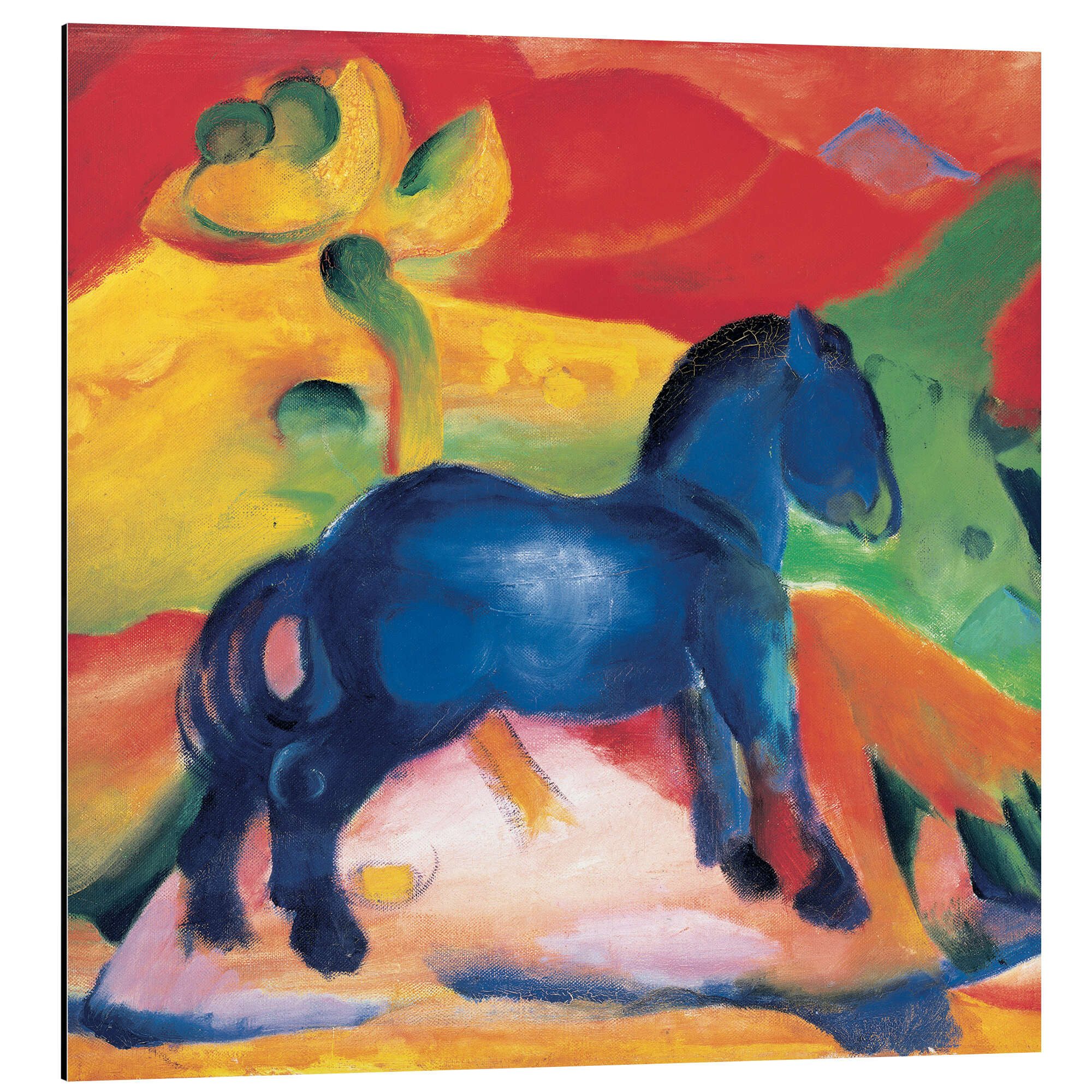 Posterlounge Wandbild Das kleine blaue Pferdchen, Franz Marc, erhältlich als Poster, Leinwandbild, Wandsticker oder Acrylglasbild
