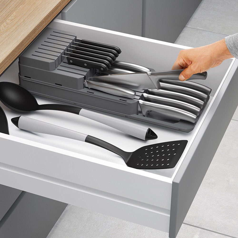 Metaltex Besteckhalter Blade-Fit, (Set, 3-tlg), Kunststoff, rutschfeste Füß günstig online kaufen