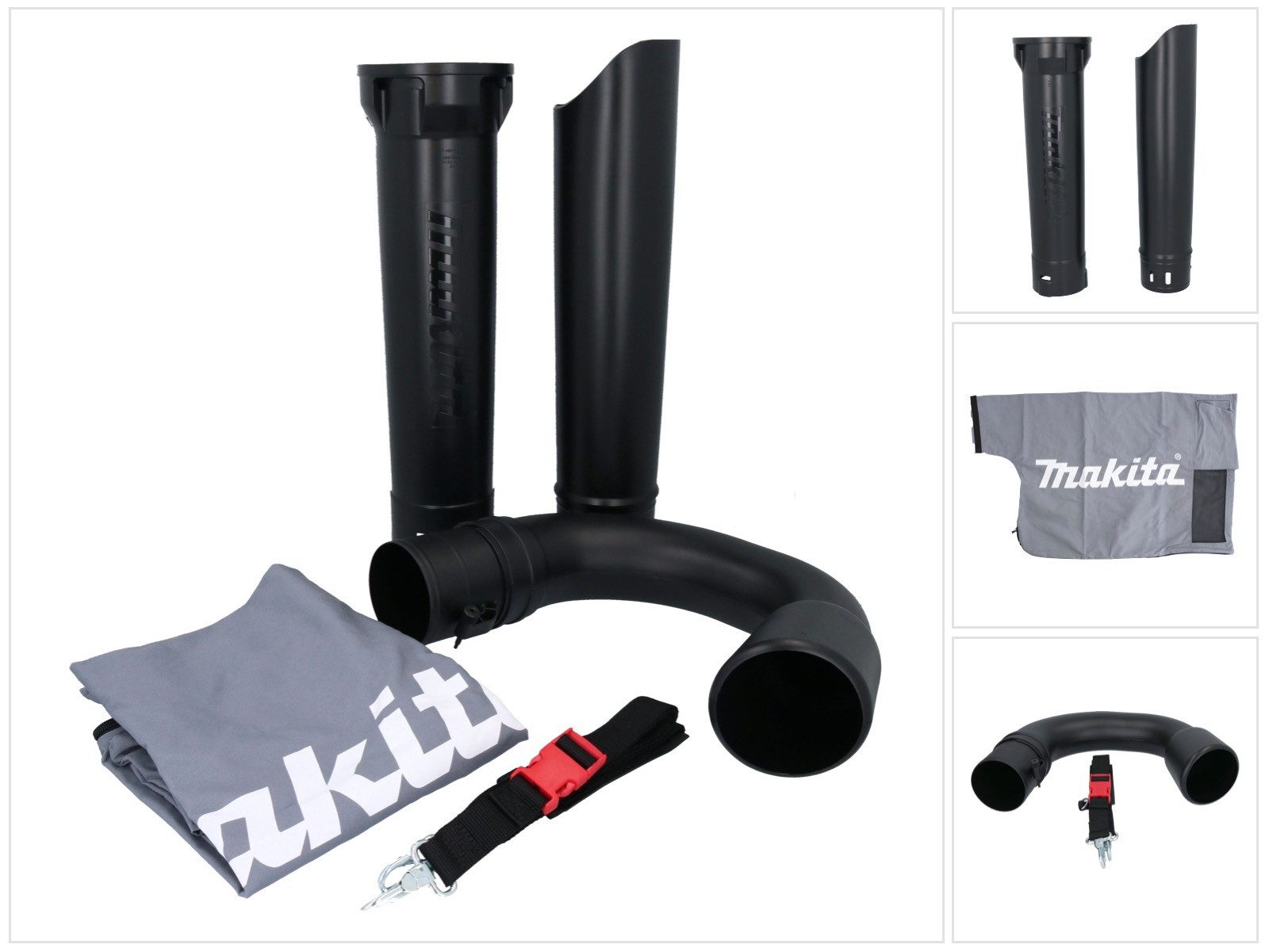 Makita Akkurasenmäher Absaug Set für Akku Laubbläser DUB 363 (191P37-5)