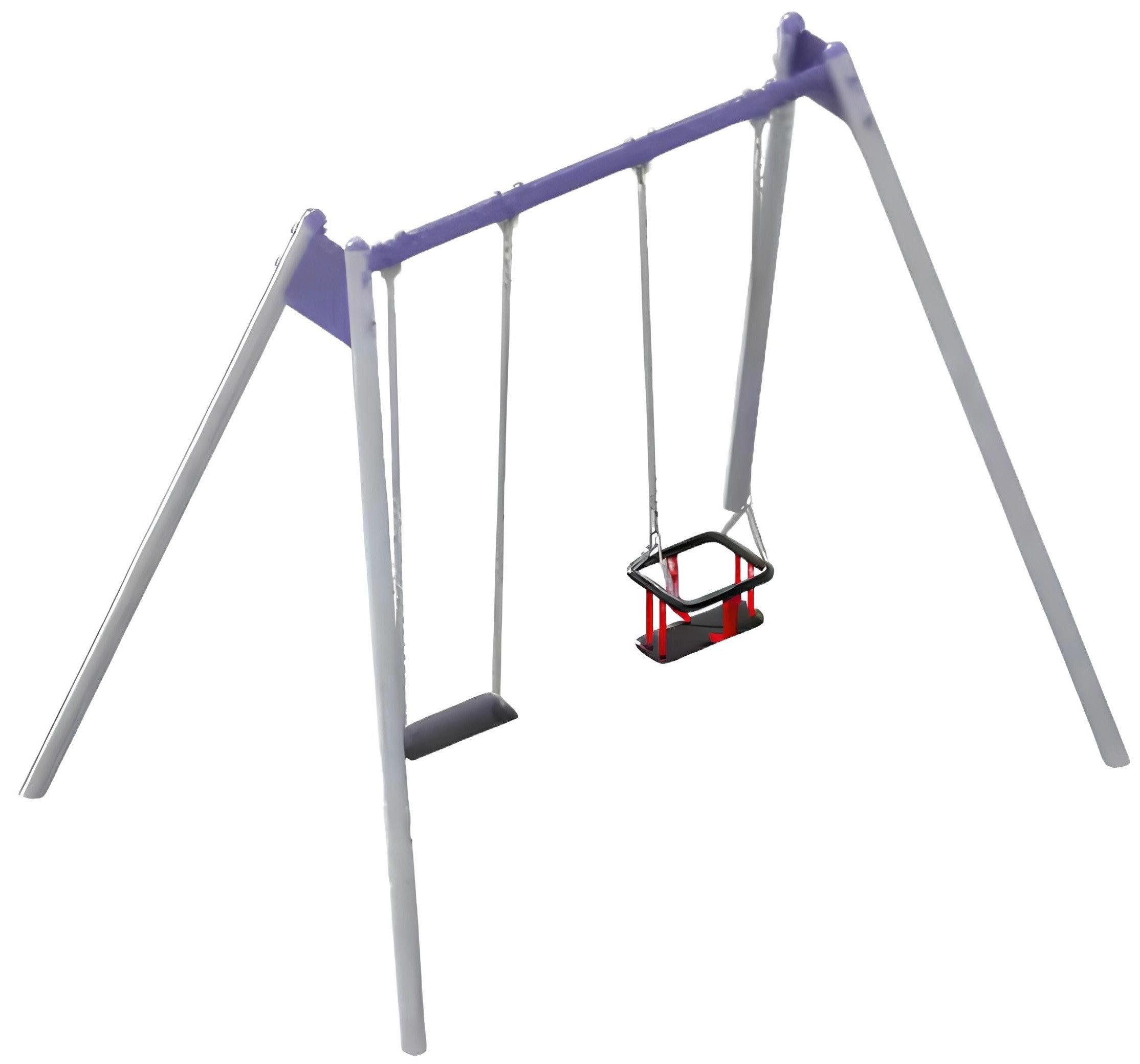 JVmoebel Doppelschaukel Vielseitiger Spielplatz mit Kletterpark und Schaukel für Kinder, Made in Europa