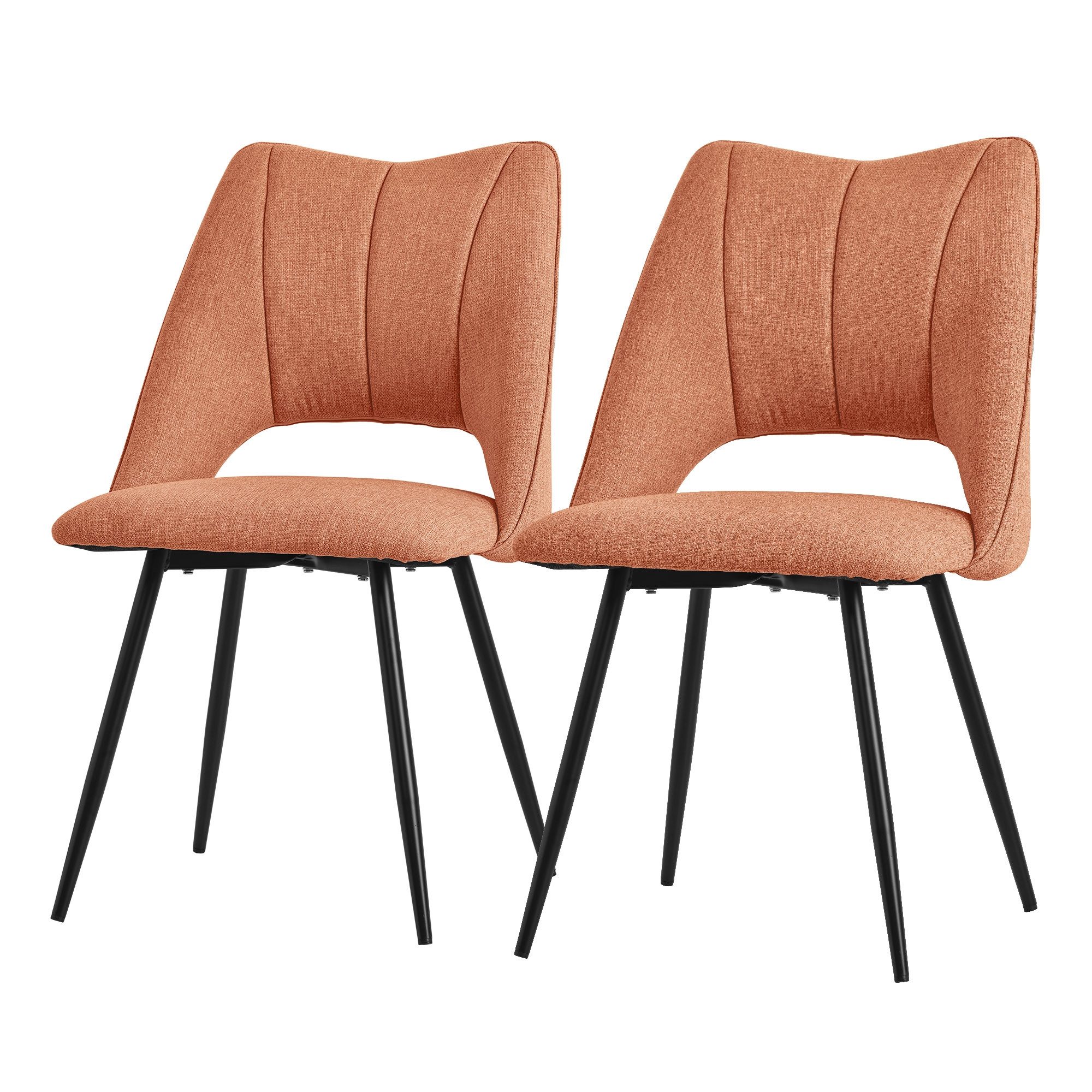 ML-DESIGN Stuhl Esszimmerstühle mit Rückenlehne moderne Design Lounge Küchenstühle (2 St), Polsterstuhl Esstischstühle 2er Set Clubsessel Polyester bis 120kg