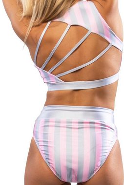 Juicee Peach High-Waist-Hipster Juicee Peach Shorts Candy Stripes XS (1-St)