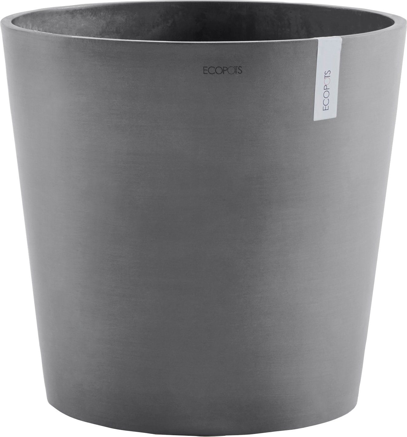 ECOPOTS Blumentopf AMSTERDAM BxTxH: mit Wasserreservoir cm, 50x50x43,8 Grey