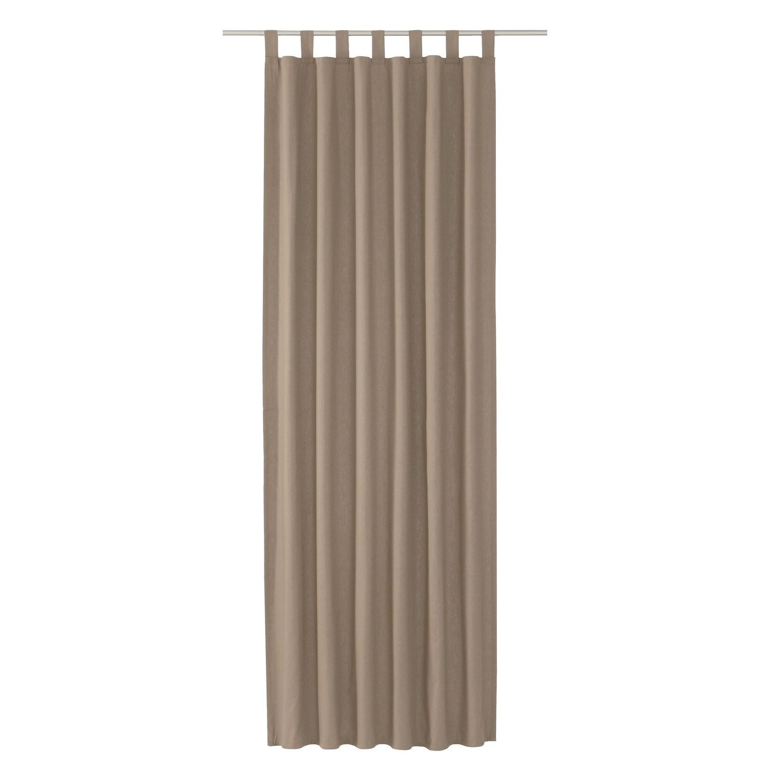 TOM TAILOR Vorhang DOVE Blickdichter Schlaufenvorhang (1 St), Schlaufe, Baumwolle, 140 x 255 cm in Ecrue
