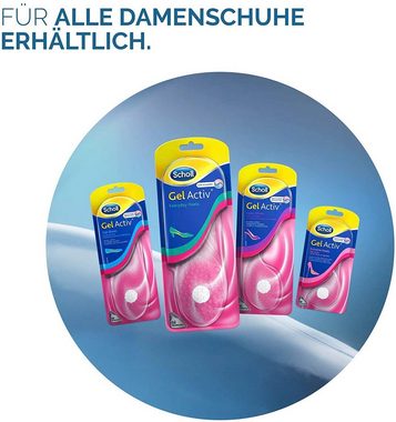 Scholl Einlegesohlen GelActiv für flache, schmale Schuhe, Für flache, schmale Schuhe