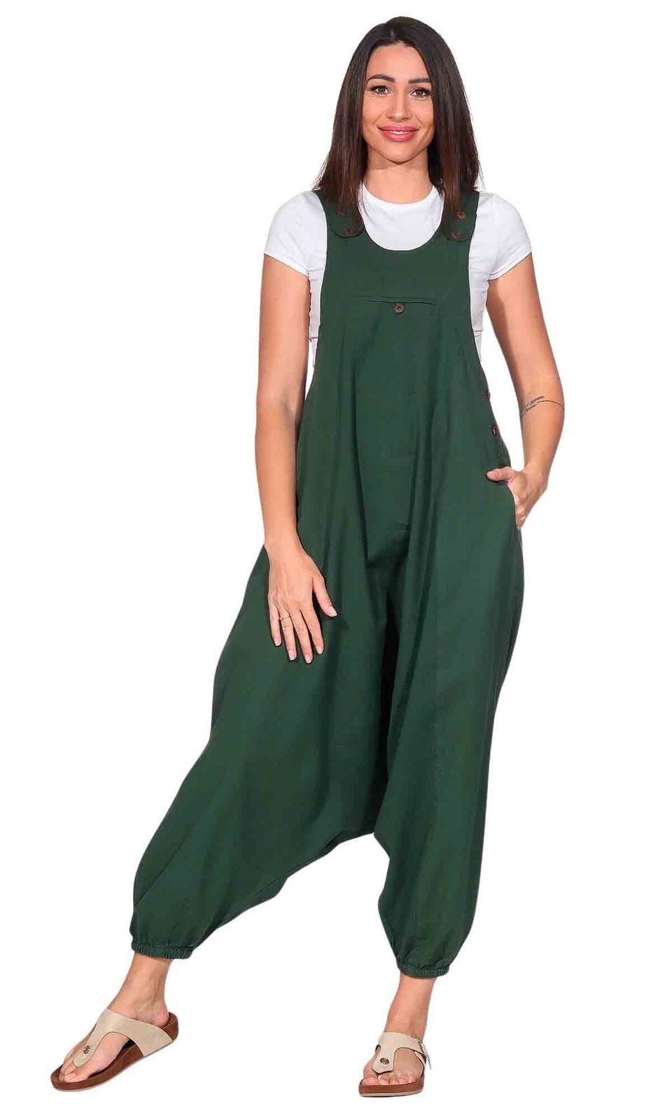 KUNST UND MAGIE Haremshose Kunst und Magie Hippie Latzhose Haremshose Hose Psy Goa 70er Overall