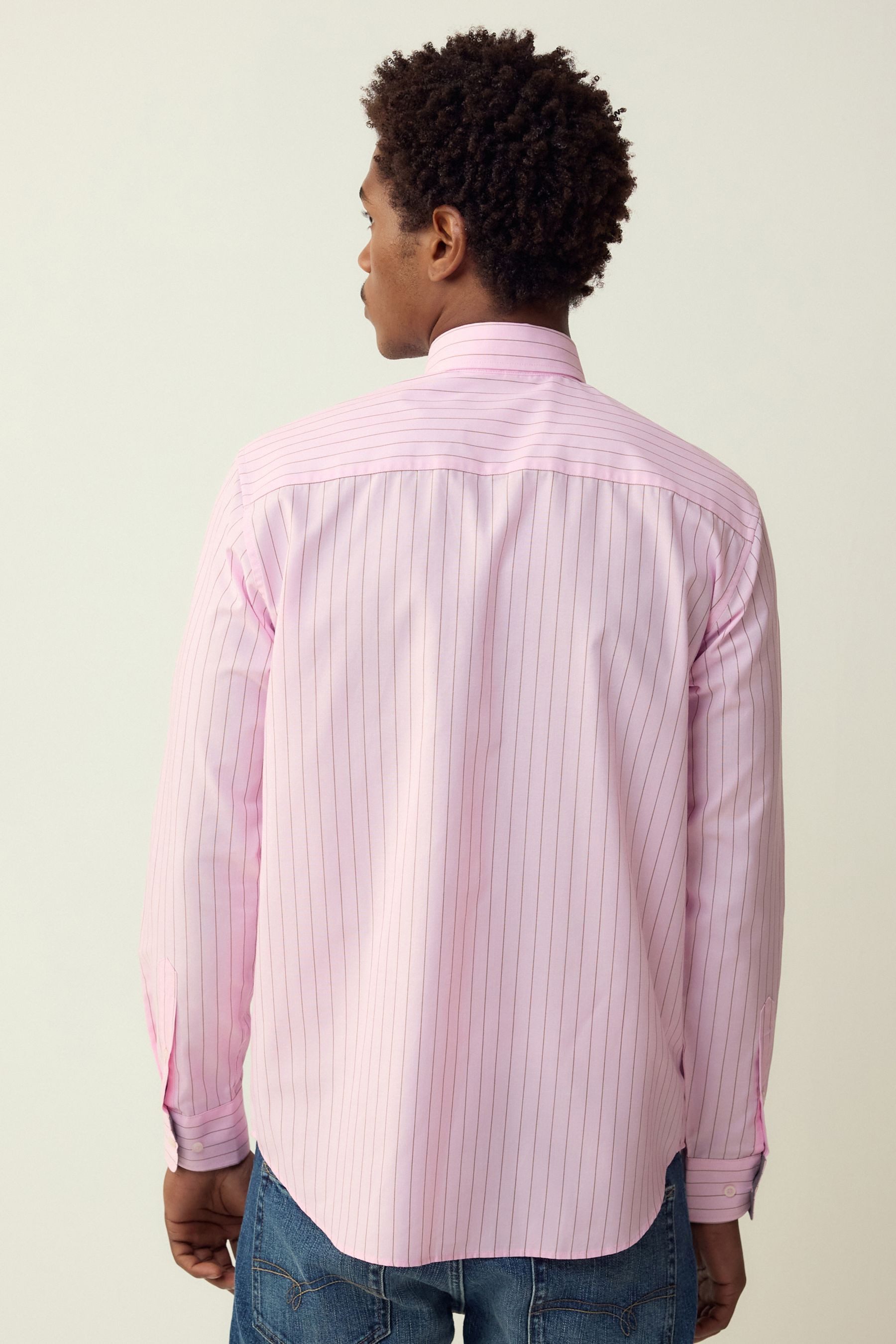 Next Langarmhemd Bügelleichtes Oxford-Hemd, Regular Fit (1-tlg) günstig online kaufen