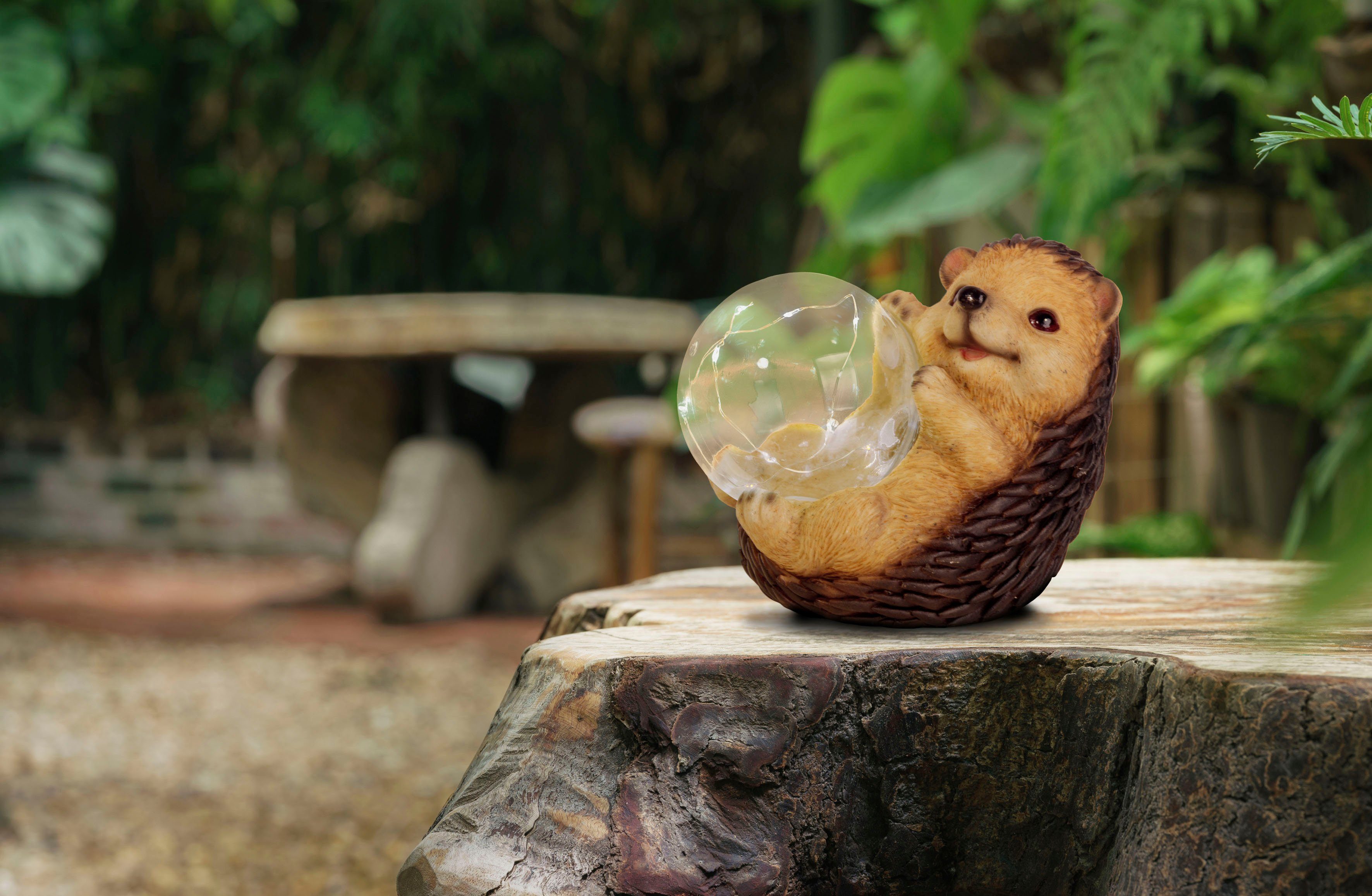 näve LED Solarleuchte Igel, LED fest integriert, Warmweiß, süßer Igel mit b günstig online kaufen