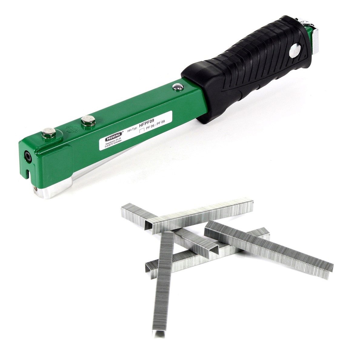 Prebena Nagler HFPF09 Hefthammer für Heftklammern Type PF von 6 - 9 mm + Prebena PF0