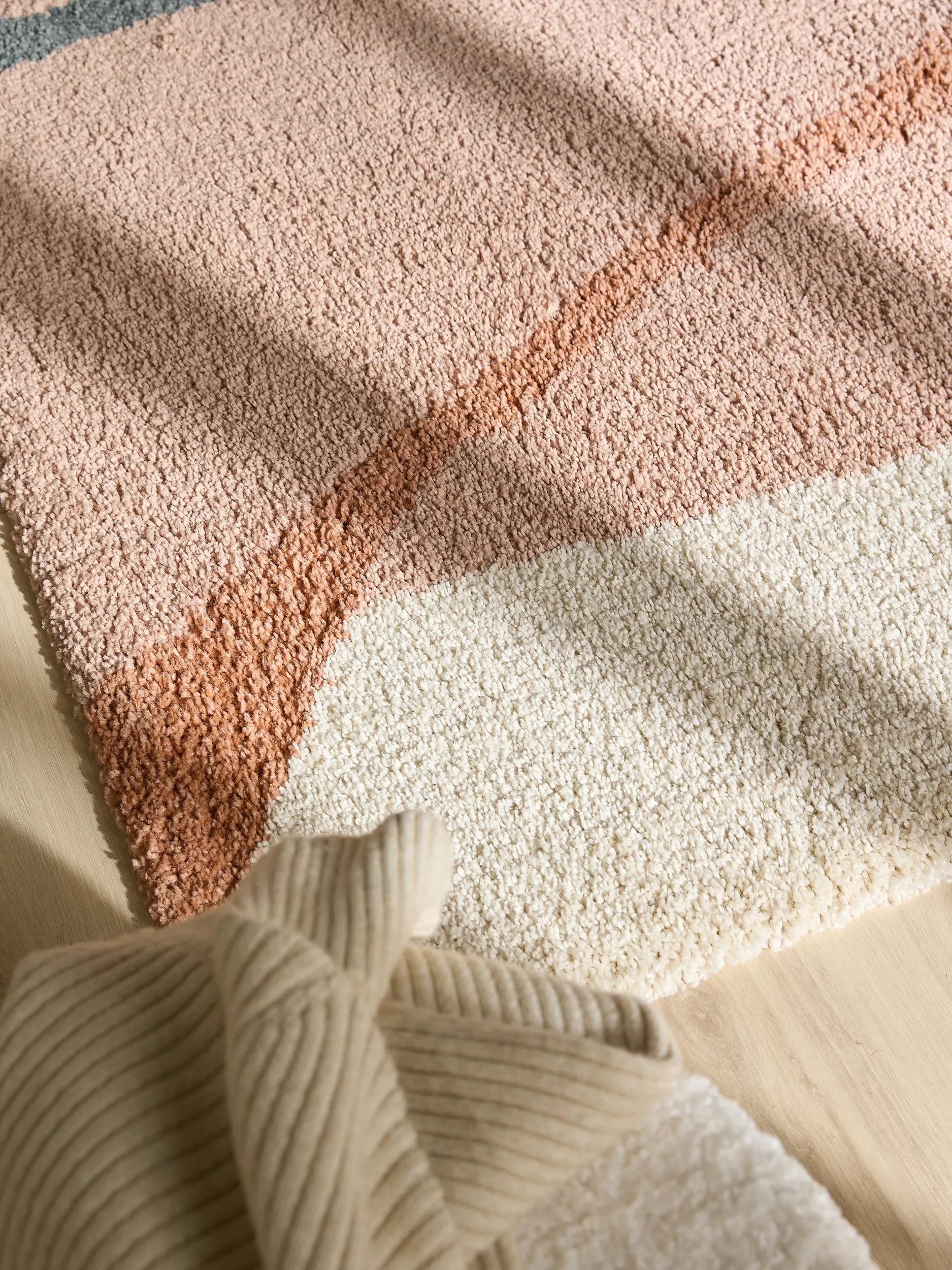 benuta Hochflor-Teppich Louise, rechteckig, Höhe: 21 mm, Teppich Wohn-, Ess- und Schlafzimmer, Flur, Kunstfaser, Gemütlich
