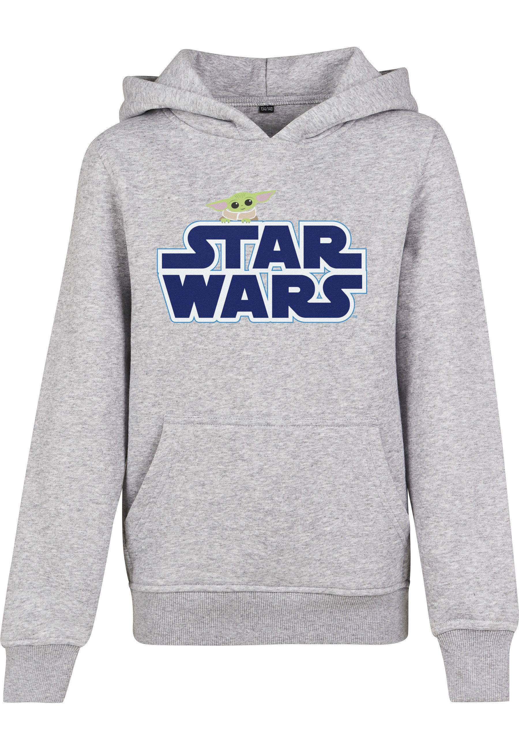 MisterTee Kapuzensweatshirt MisterTee Herren Kids Star Wars Blue Logo Hoody (1-tlg)