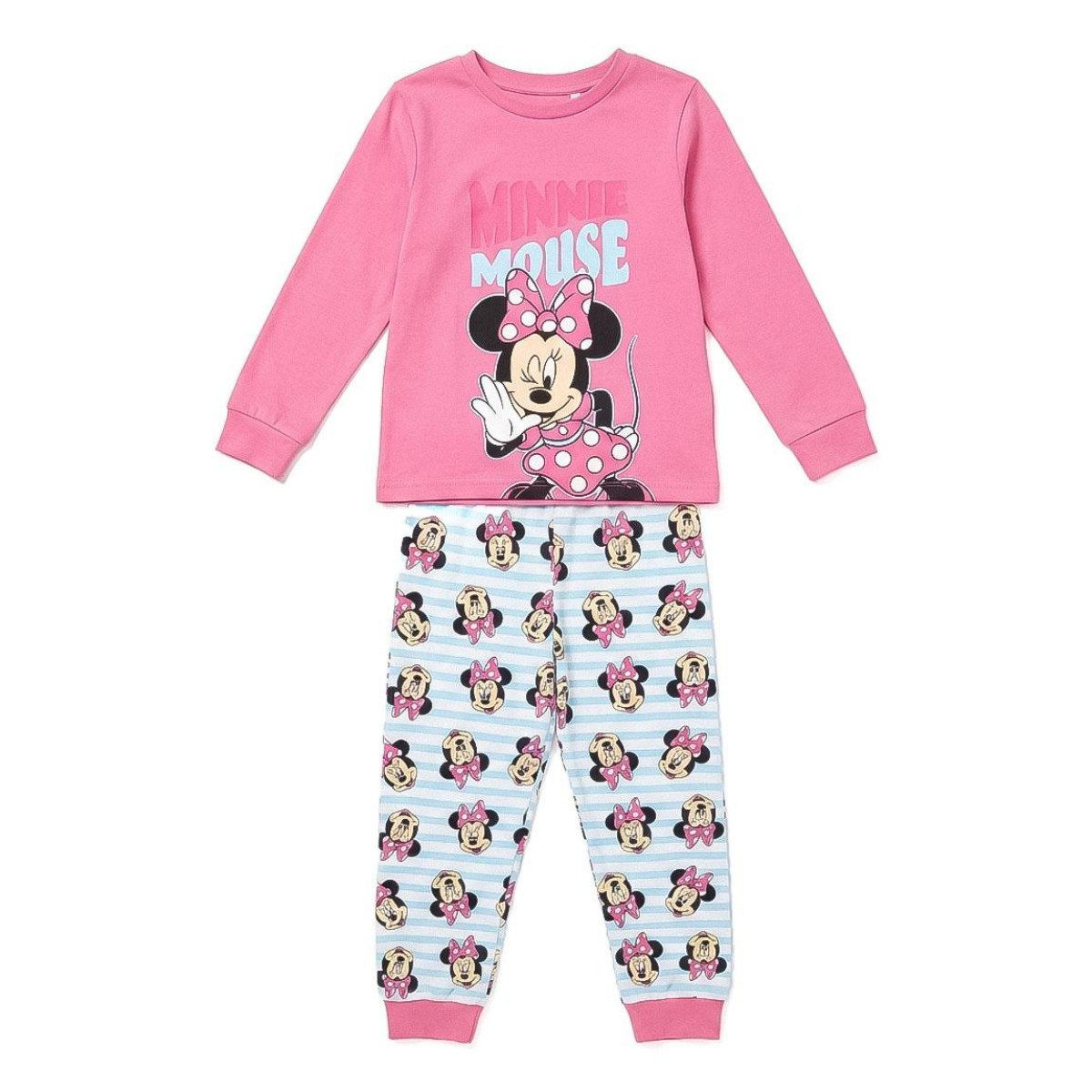 Disney Minnie Mouse Pyjama Pyjama Kinder für Schlafen und gemütliche Abende (Set, 2 Stück)