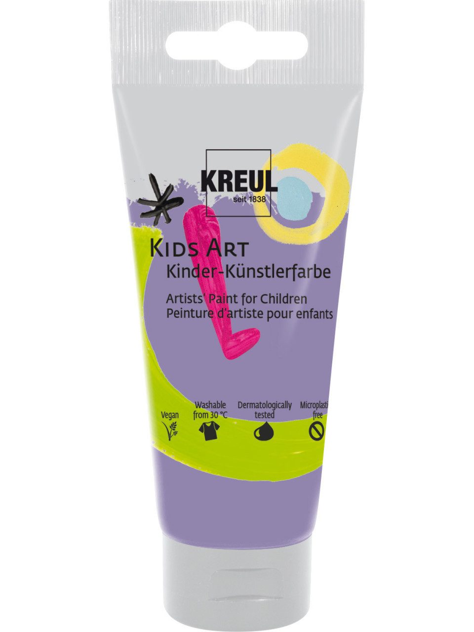 Kreul Kinderfarbe Kreul Kids Art Kinder-Künstlerfarbe violett 75 ml