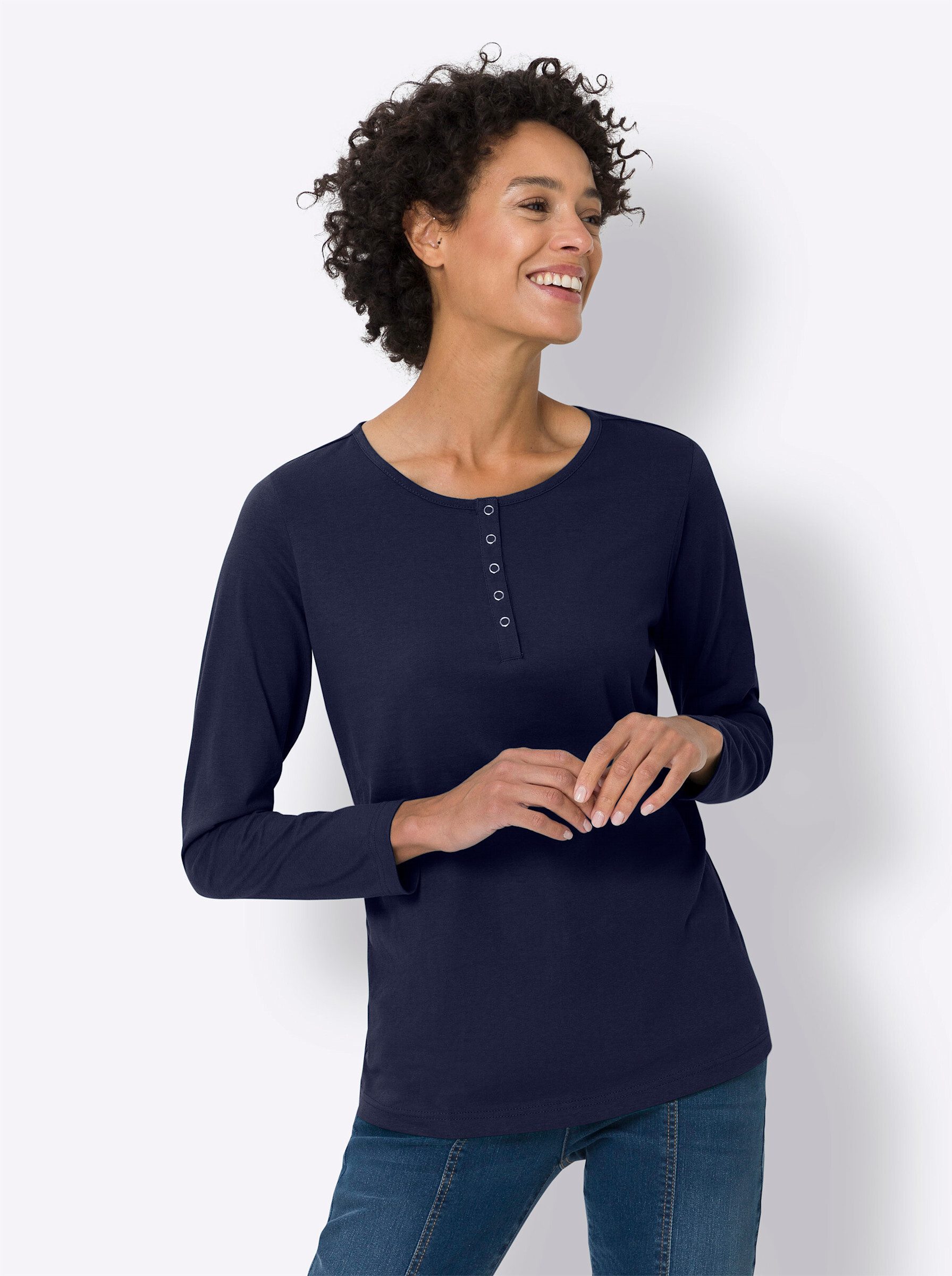 Sieh an! T-Shirt Langarmshirt . günstig online kaufen