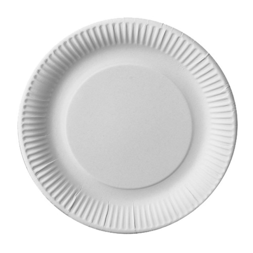 Pappteller 50 Teller, Pappe "pure" rund Ø 23 cm weiss