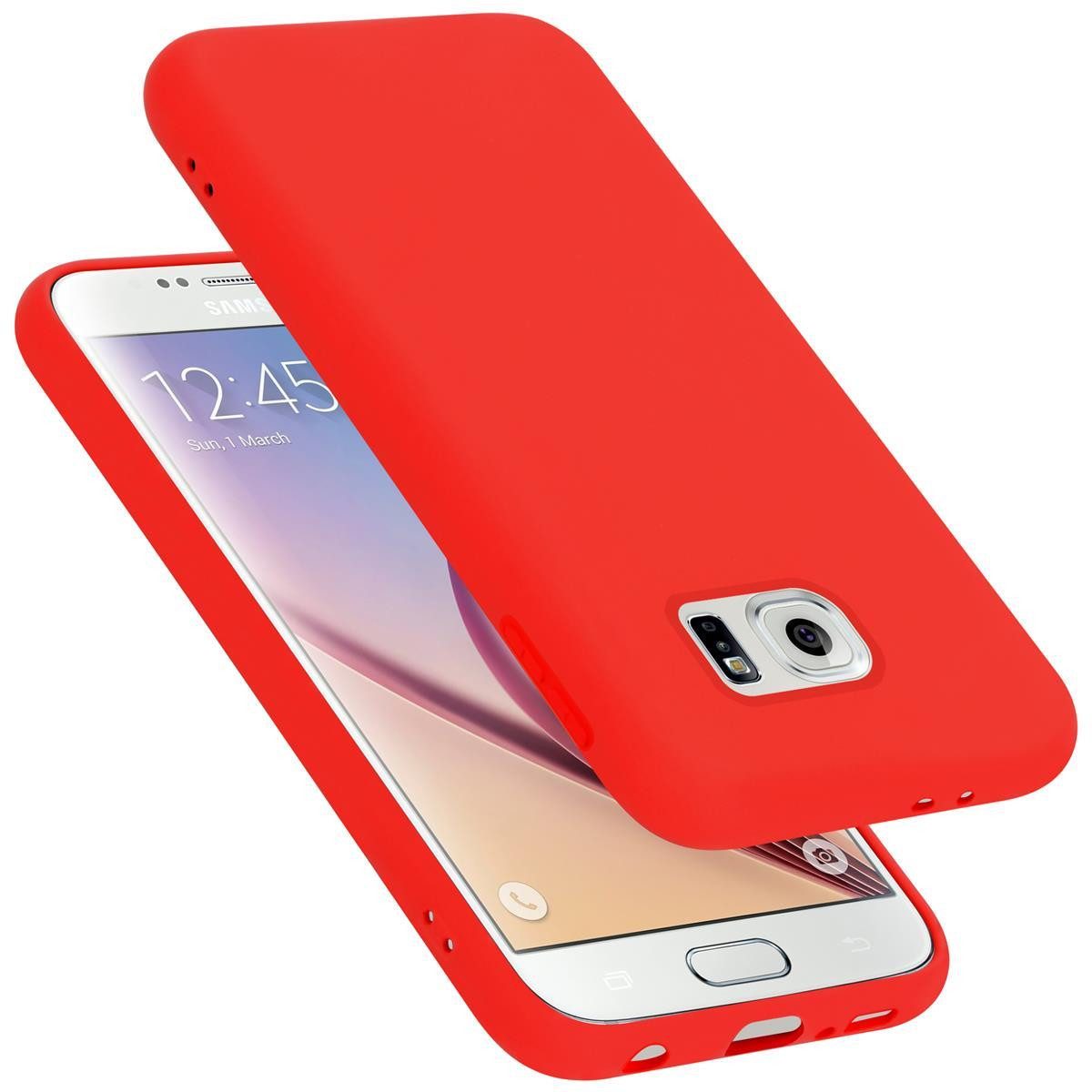 Cadorabo Handyhülle für Samsung Galaxy S6 Hülle Samsung Galaxy S6, Flexible Hülle TPU Silikon Schutzhülle Back Cover Case