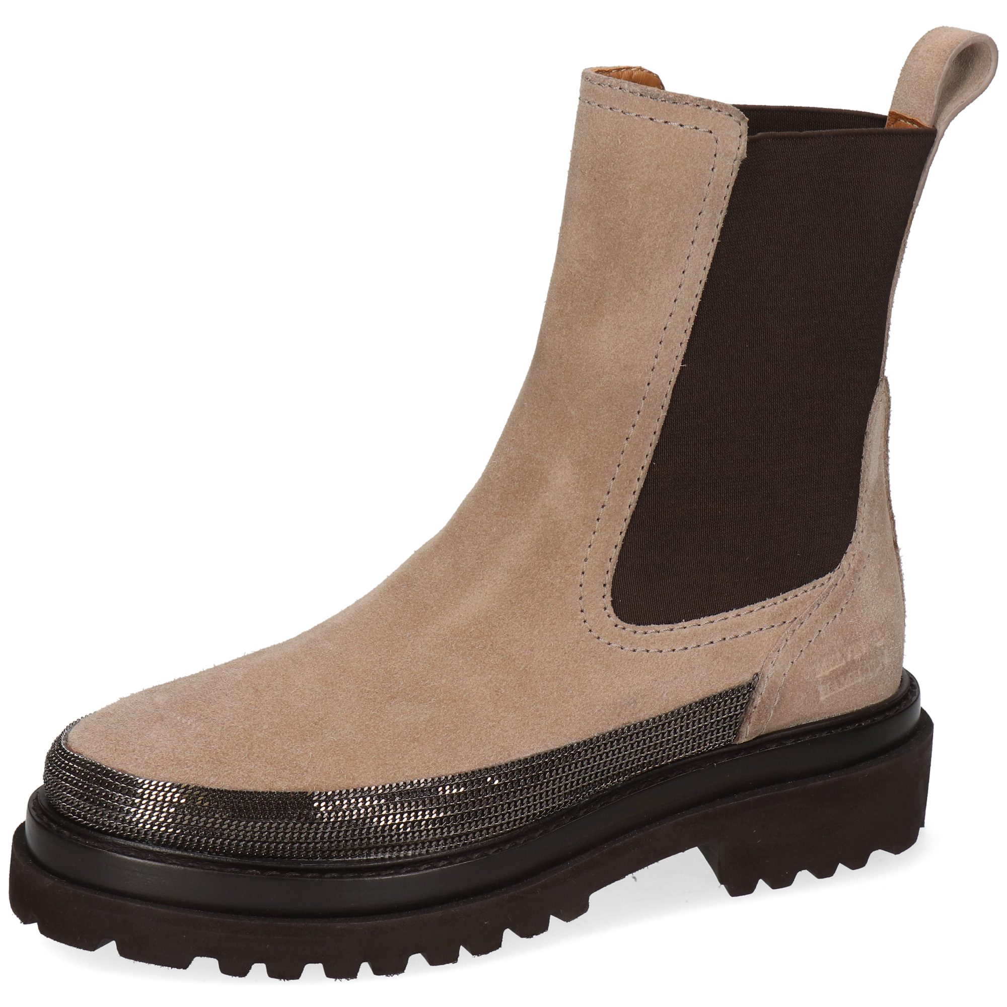 Melvin & Hamilton Leonie 27 Leder-Chelsea Boots für Damen Stiefelette Plateausohlen, Echtes Leder