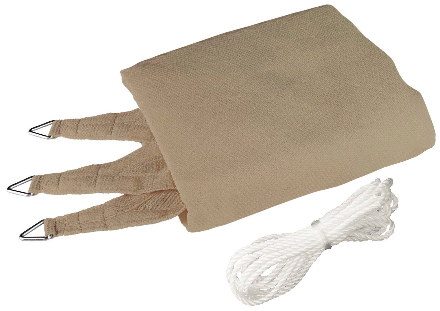 Windhager Sonnensegel Capri Dreieck, 4x4x4m, schilf