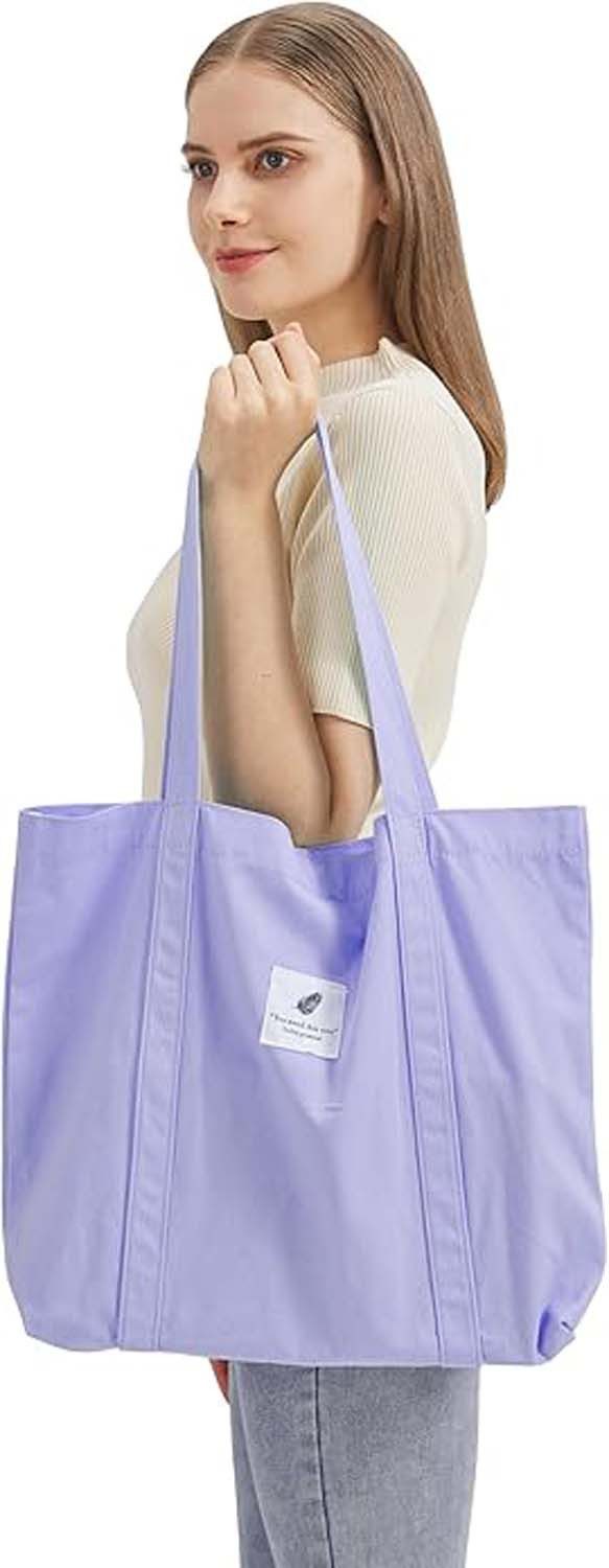 Zaewry Schultertasche Tote Tasche Einfarbige Umhängetasche Leicht