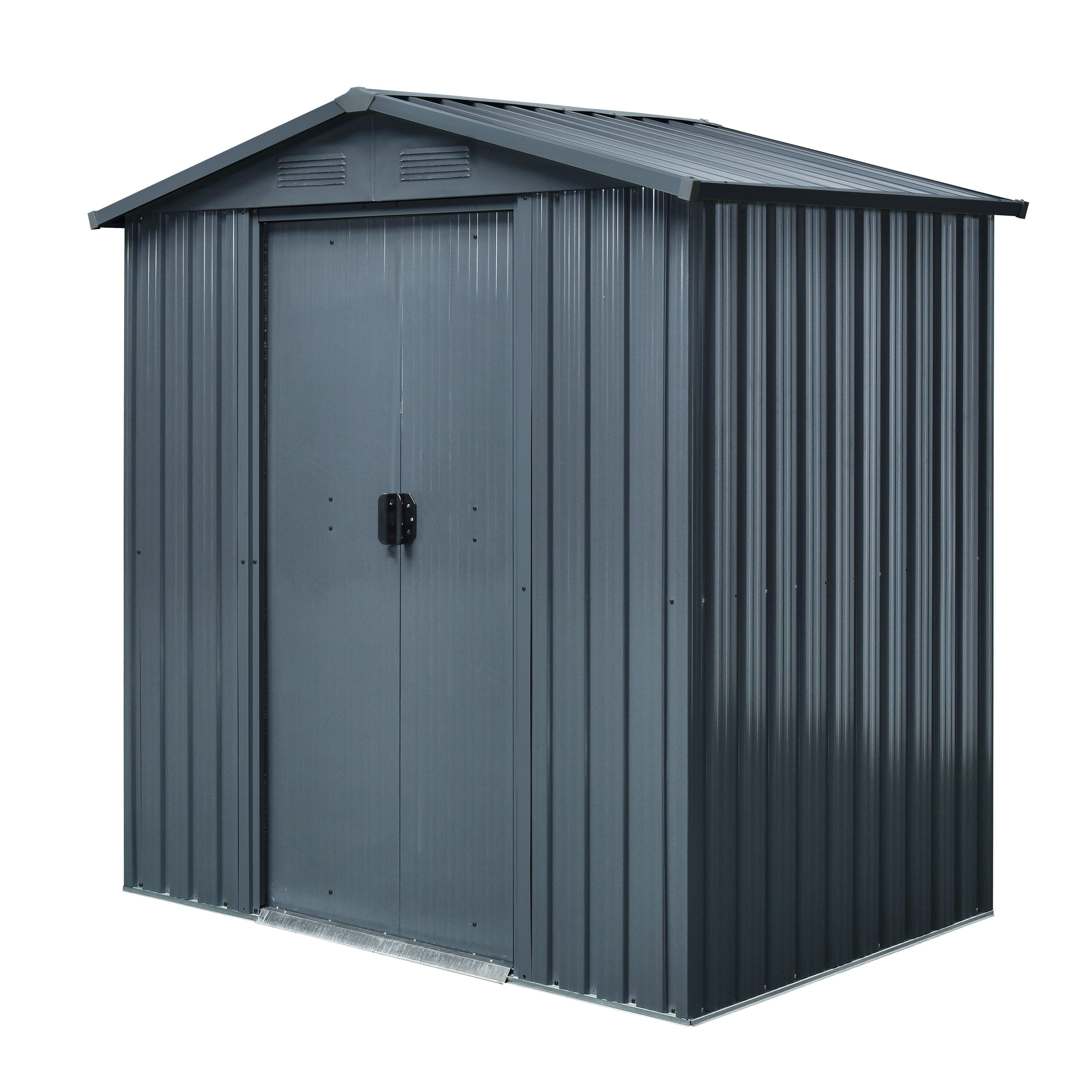 GARDEN 'N' MORE Gerätehaus Pultdachhaus Basic plus, BxT: 194x131 cm, einfacher Aufbau, Langlebig, mit Lüftungsschlitzen