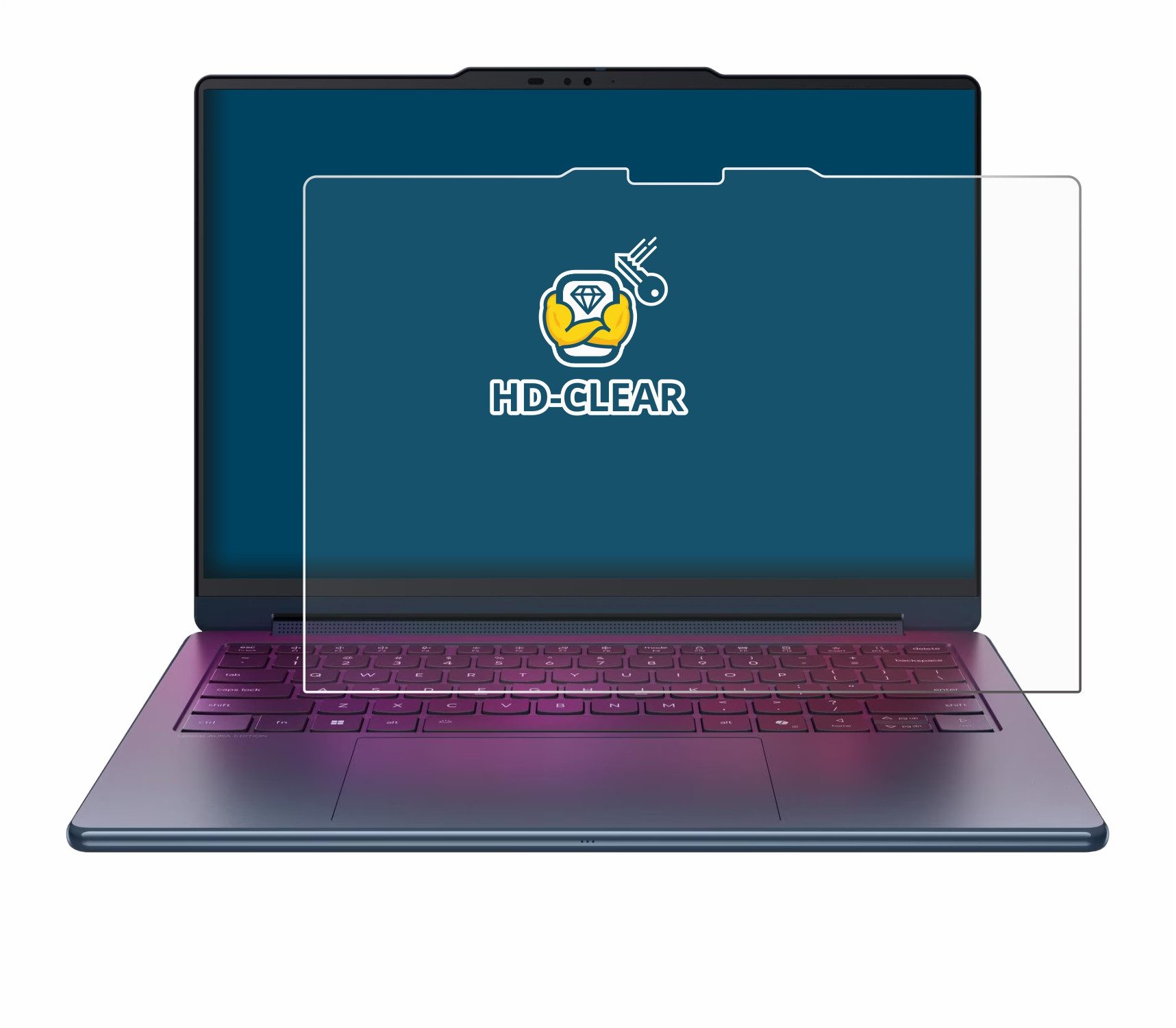 BROTECT Displayschutzfolie Schutzfolie für Lenovo Yoga 9i 2-in-1 Gen 11 Aura Edition 14", Displayschutz Schutz Folie Klar Transparent