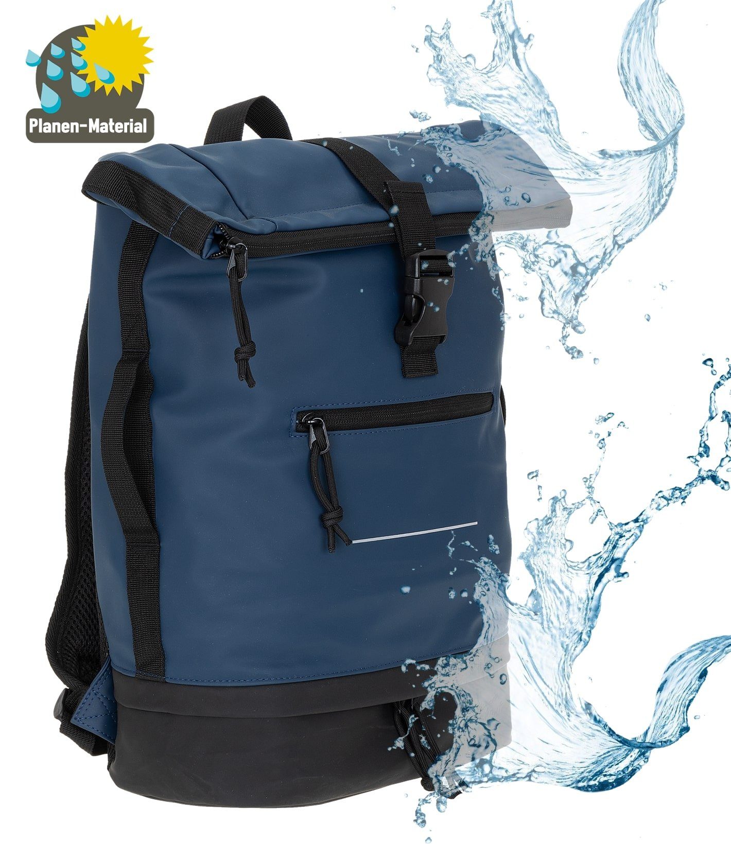 ELEPHANT Freizeitrucksack Time Bag aus Plane mit Bodenfach, Rucksack Laptop günstig online kaufen